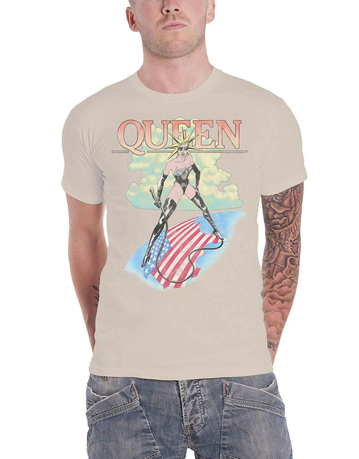 Paradiso Clothing Unisex Beige Queen Mistress Band Logo T Shirt - M