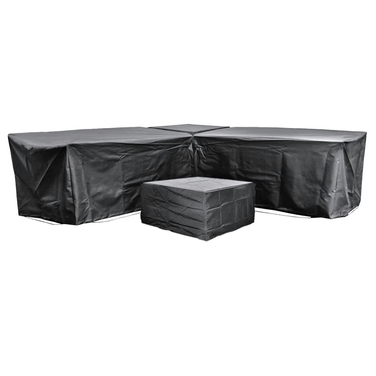 Cozy Bay Furniture Black Cozy Bay Ezbreathe Malta 6 Seat Furniture Set Cover In - Polyester - 1