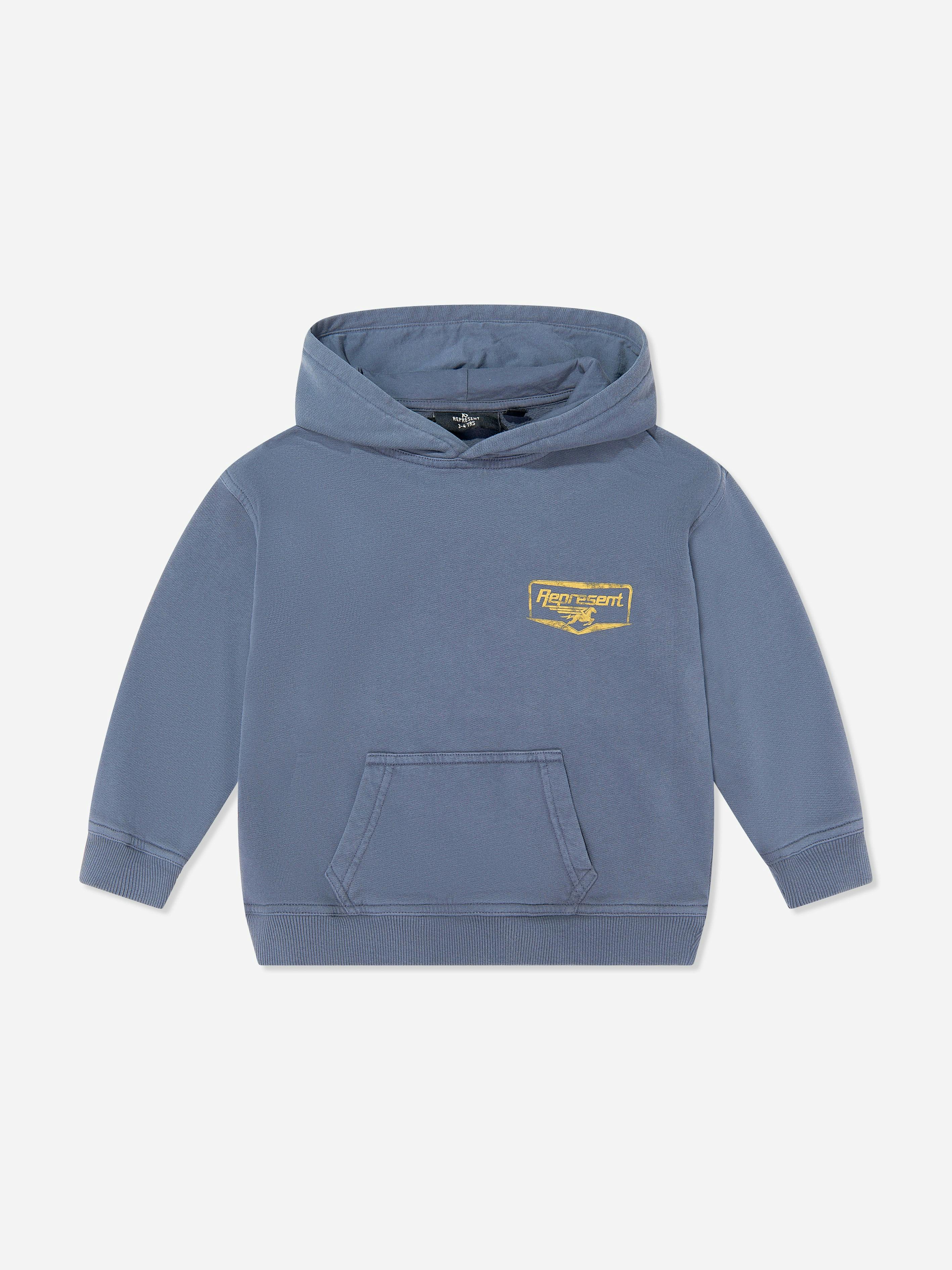 Represent Boys Blue Kids Mini Nothing Faster Hoodie In - 5 - 6 Years