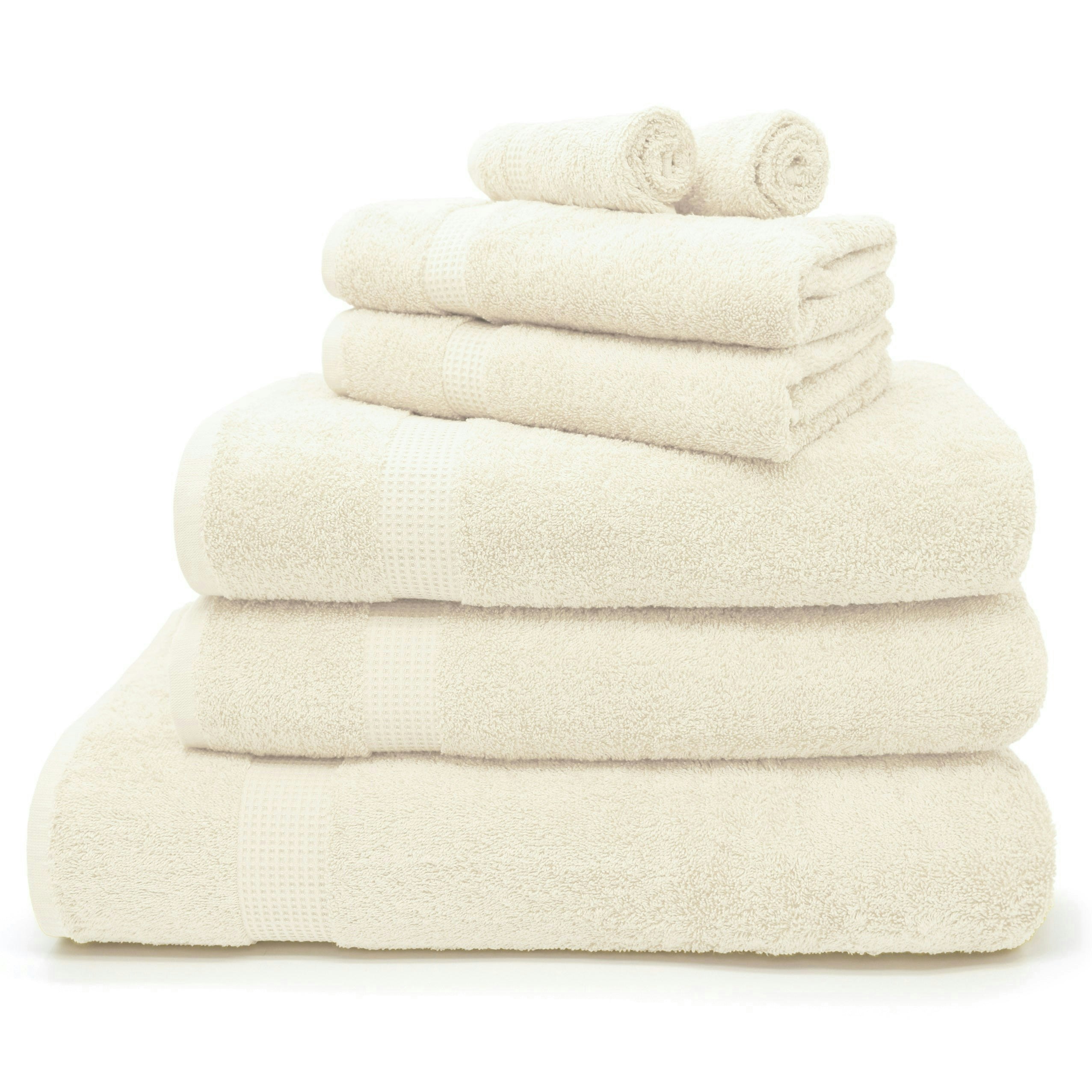 Velosso Cream Luxury Egyptian Cotton Towels 550Gsm - Bath Towel