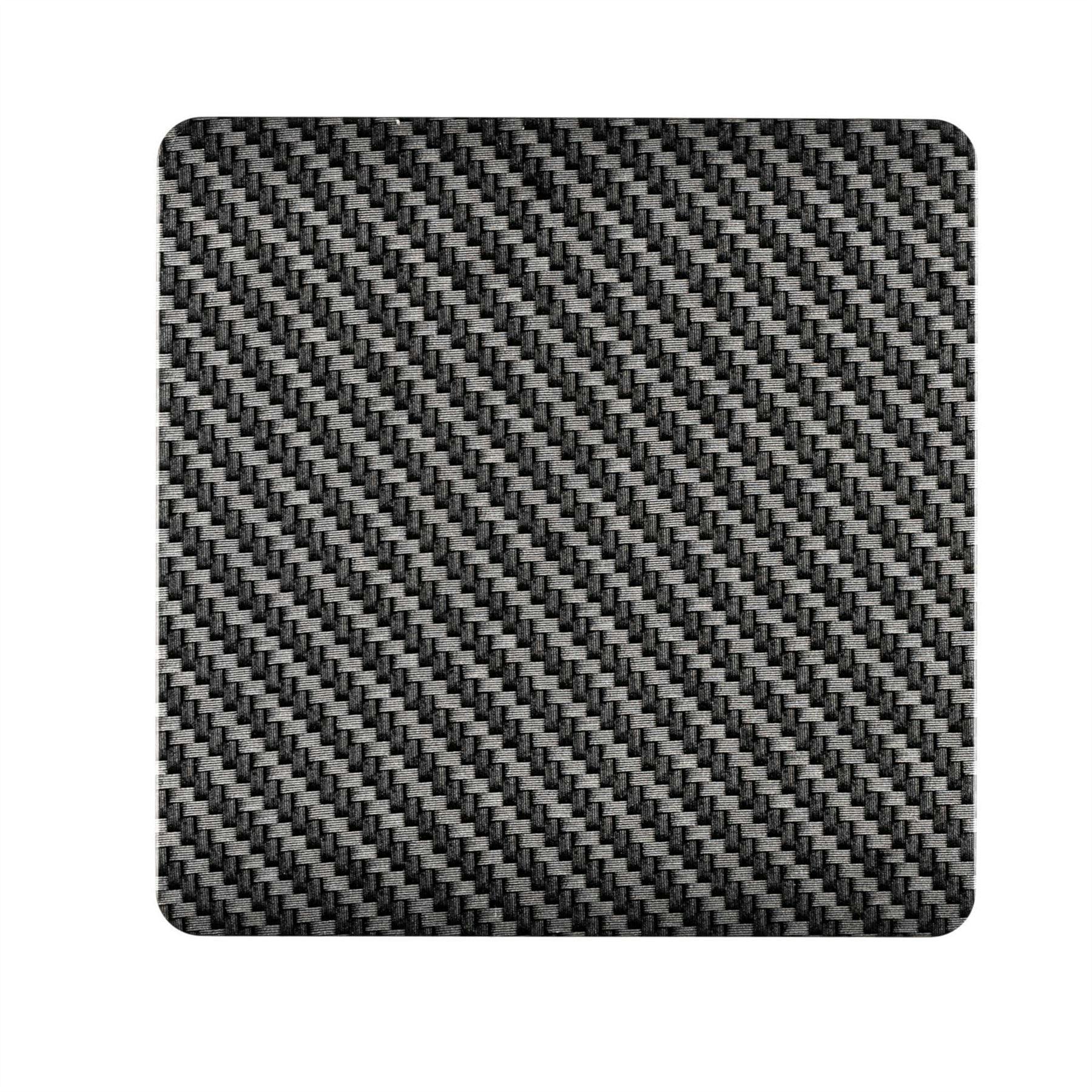 Trendi Switch Single Modern Blanking Plate in Carbon Fibre - Image 5