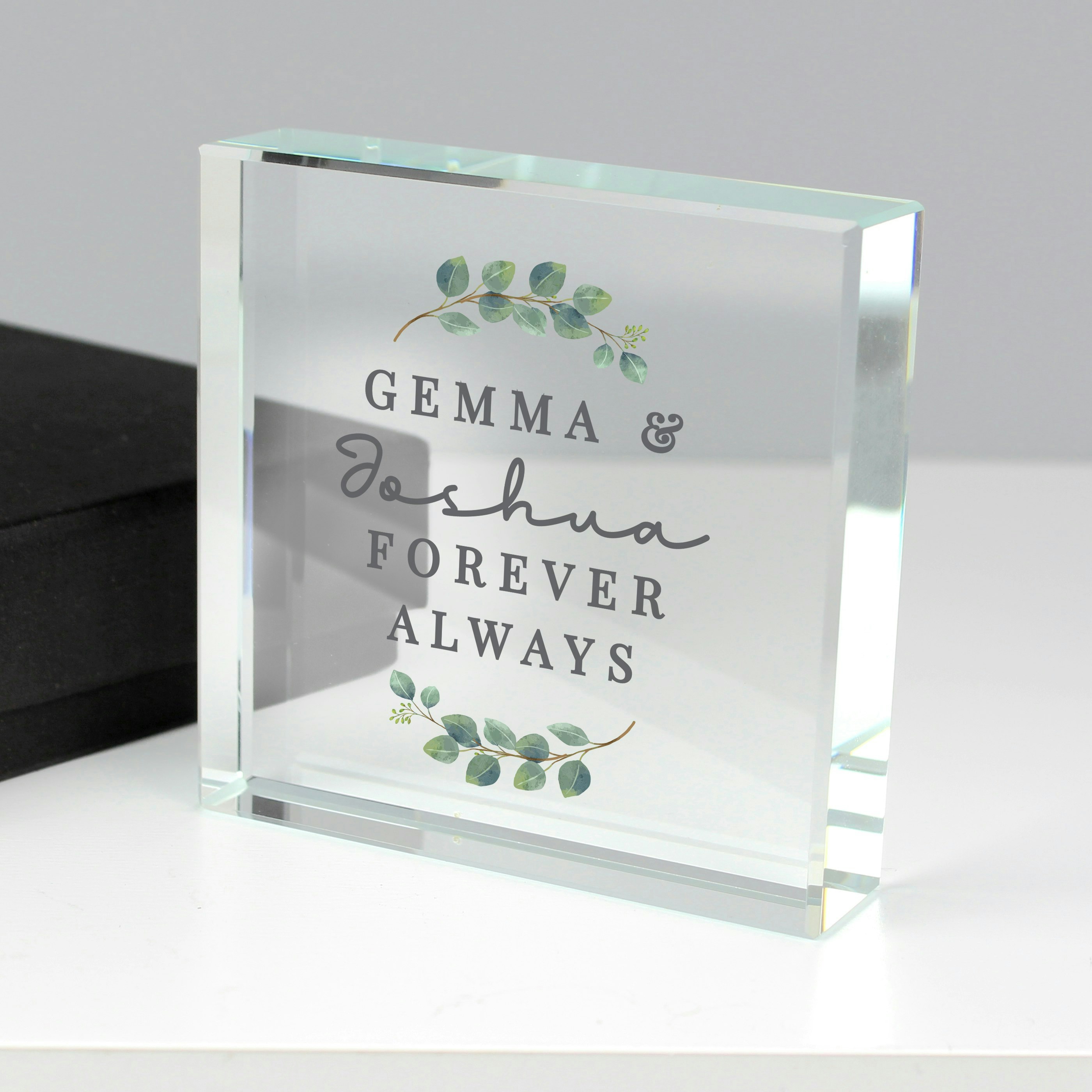 Personalised Memento Company Personalised Botanical Crystal Token