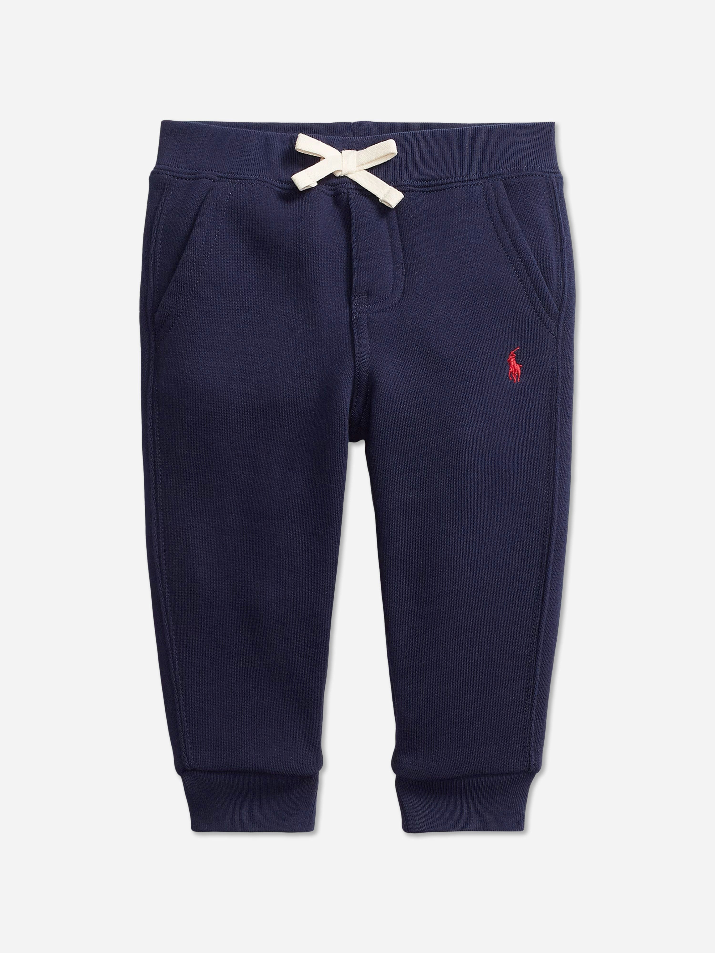 Ralph Lauren Kids Boys Blue Logo Joggers In Navy - 18 - 24 Mths