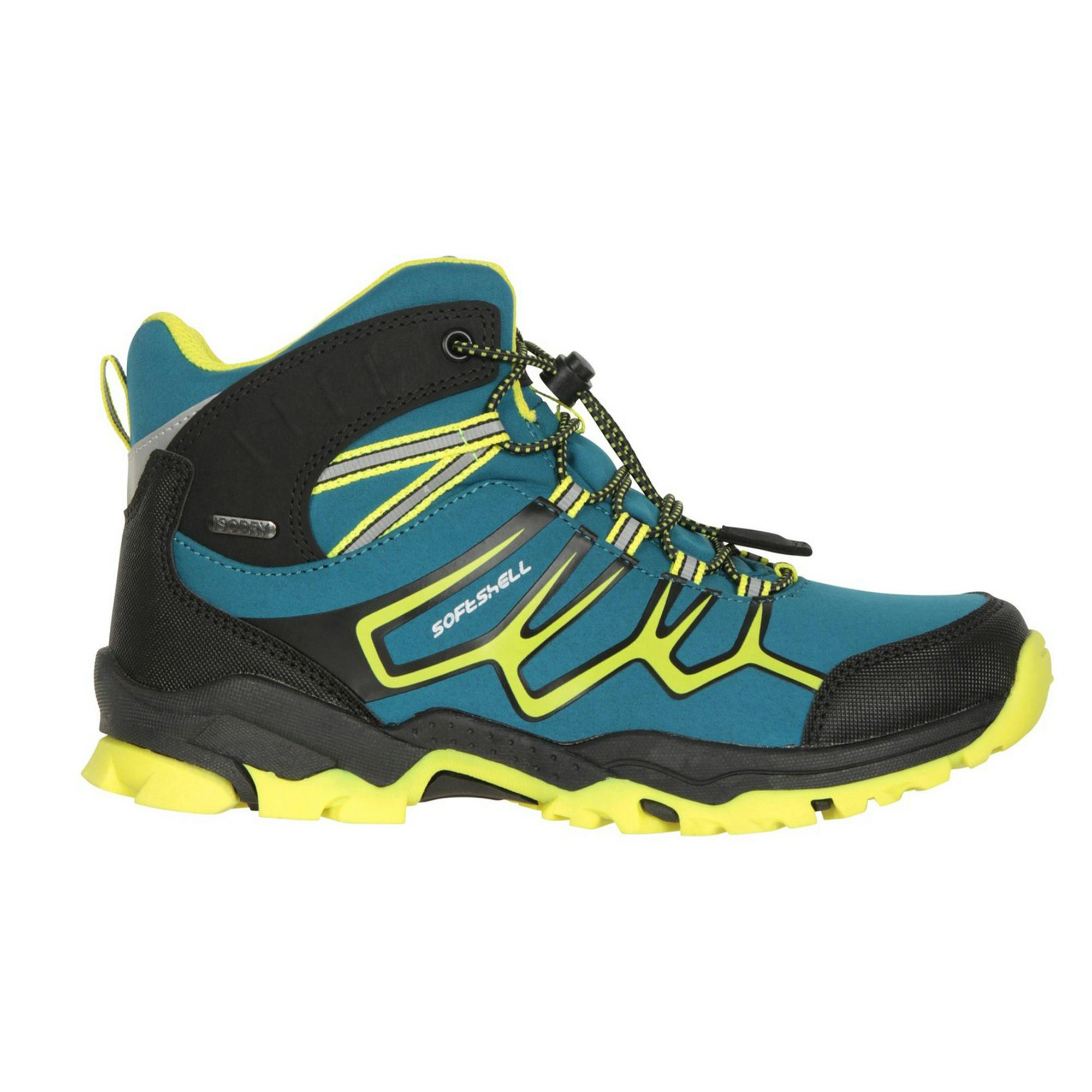Mountain Warehouse Light Childrens/Kids Softshell Waterproof Walking Boots - Teal - 12 Uk Child - Teal - 50% Textile/50% Synthetic