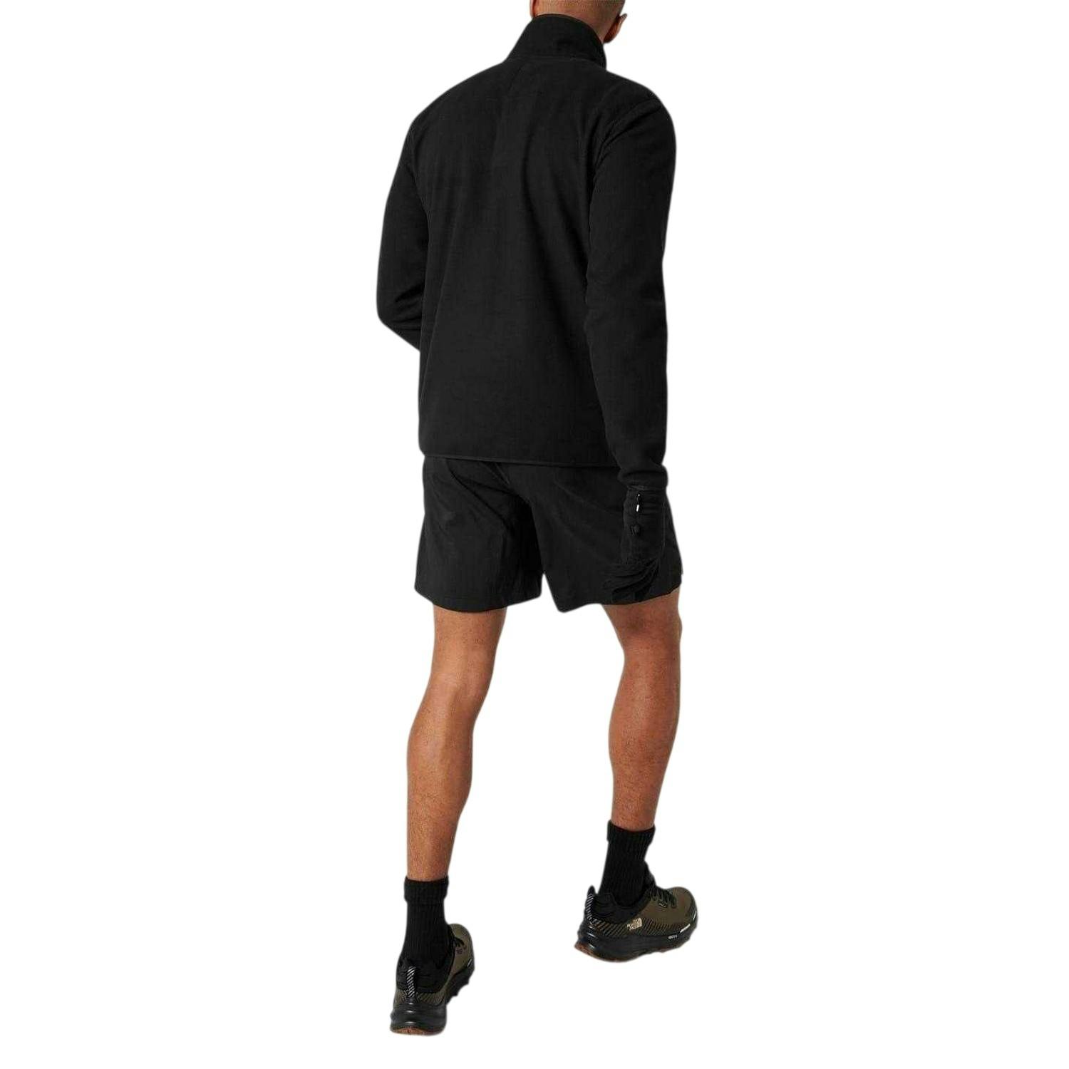 The North Face Men's Black Glacier Fleece Quarter Zip Sweatshirt - S - 100% Recycled Polyester