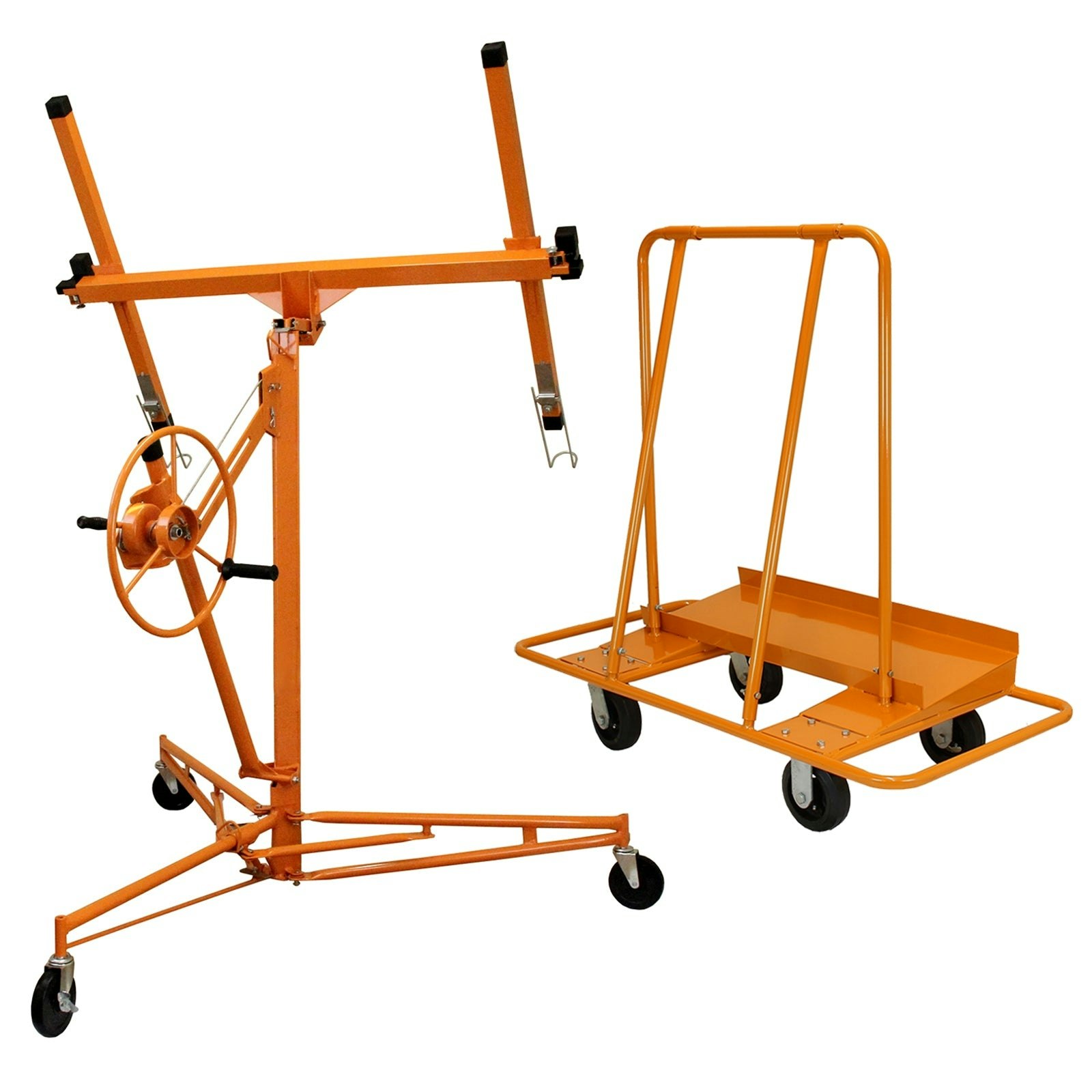 T-Mech Drywall Lifter Hoist 16Ft & Plaster Board Trolley