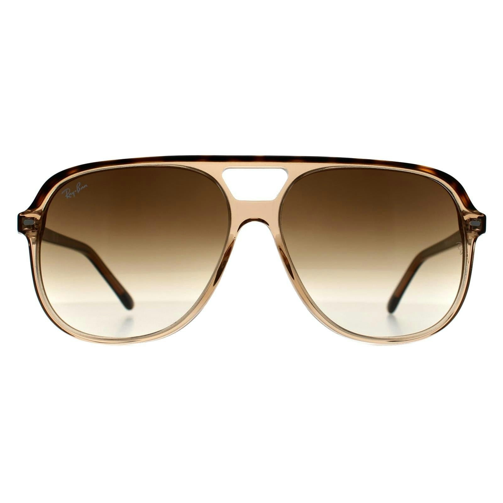 Ray-Ban Men's Brown Bill Rb2198 Polished Havana On Transparent Sunglasses - Image 12