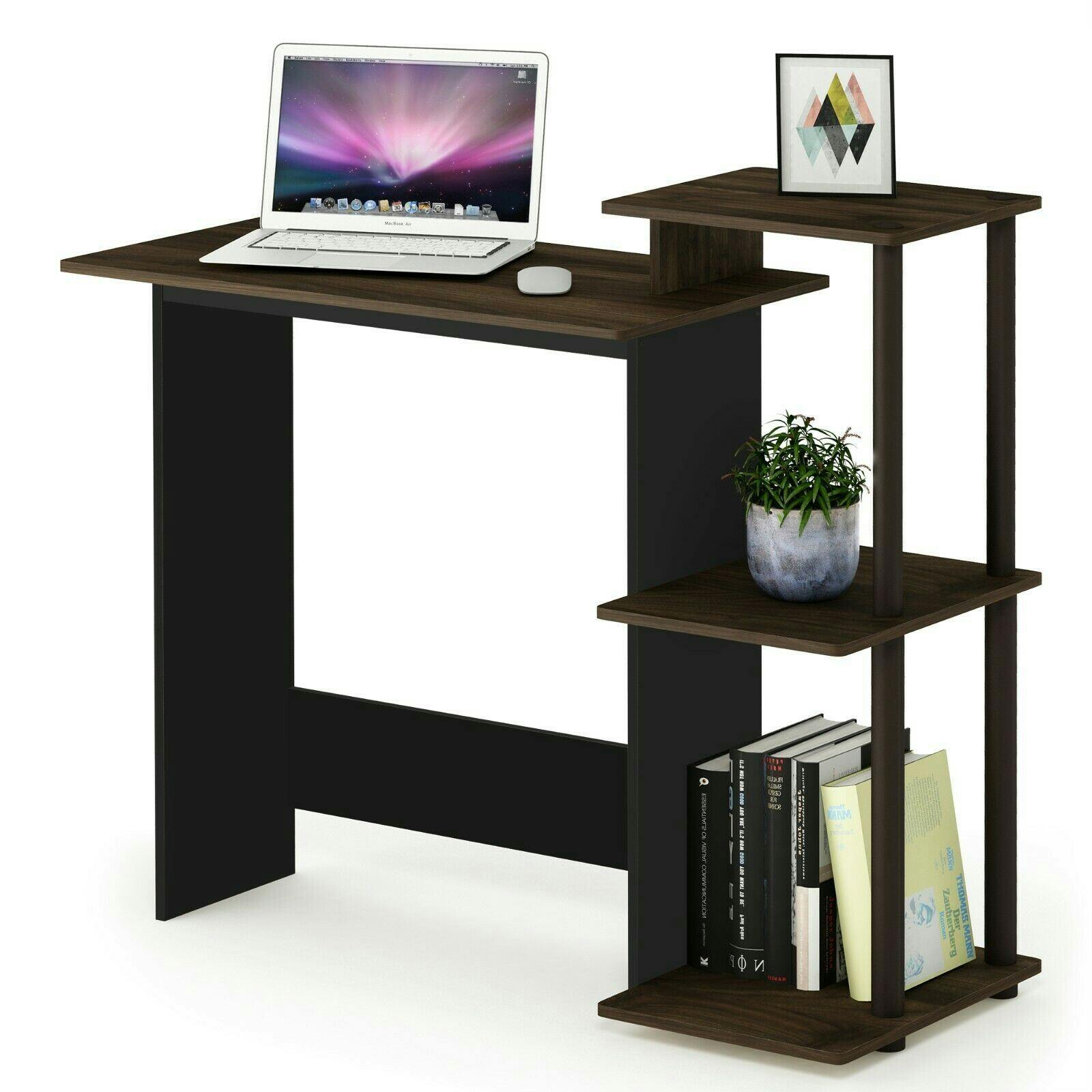 Walplus Brown Premium Desk | Efficient Home Laptop Notebook Computer Desk, Columbia Walnut/ For Smart Space Utilization