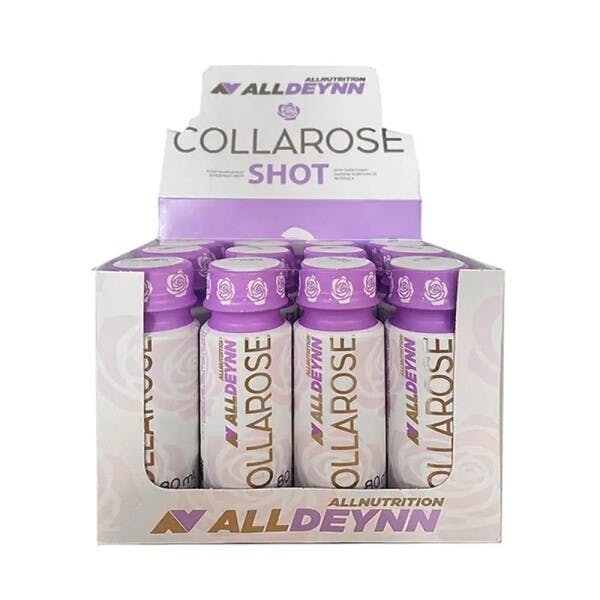 Allnutrition Alldeynn Collarose Shot, Raspberry Wild Strawberry - 12 X 80 Ml.