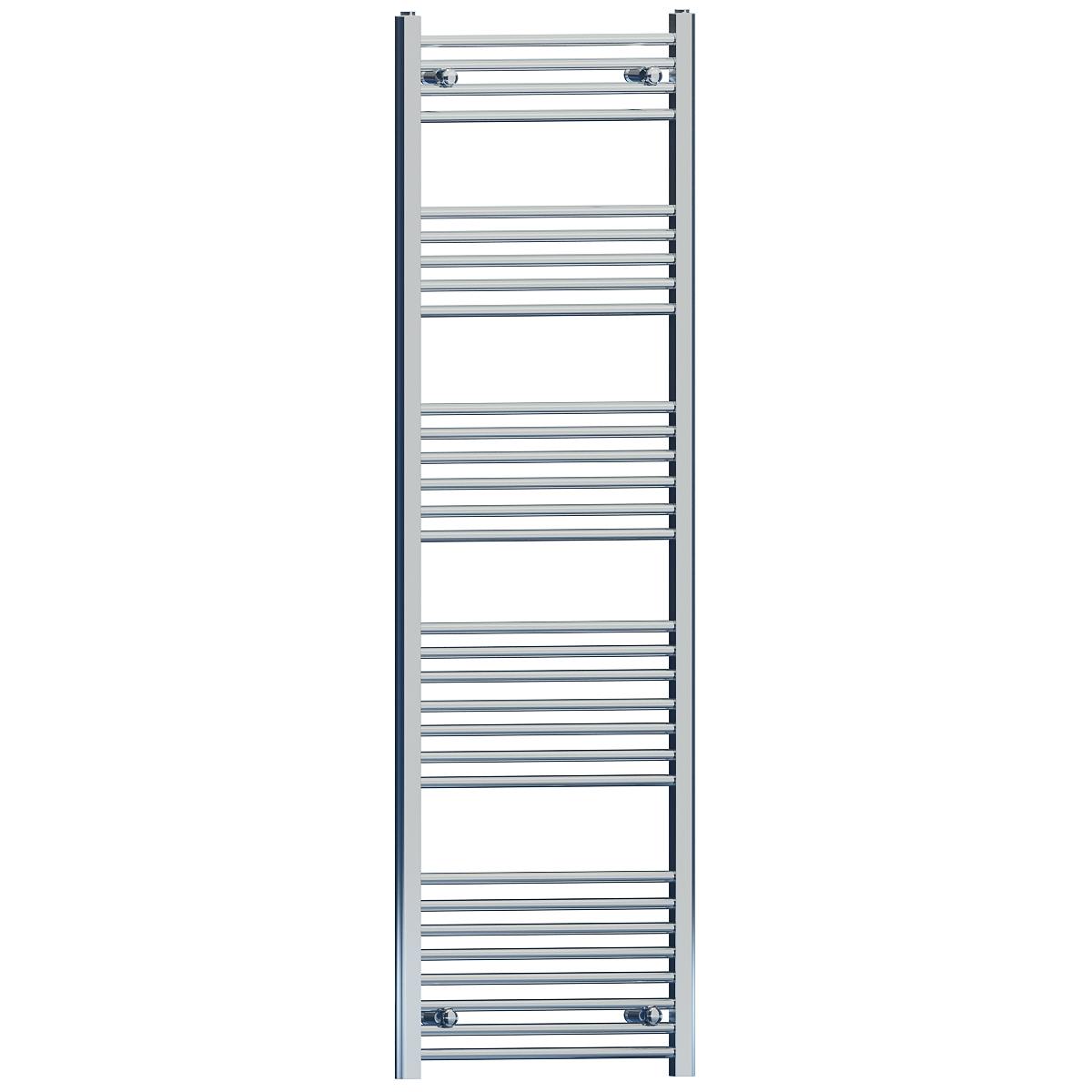 Myhomeware 550Mm X 1700Mm Flat Chrome Heated Towel Rail Radiator Designer Bathroom Radiator For Central Heating Designer