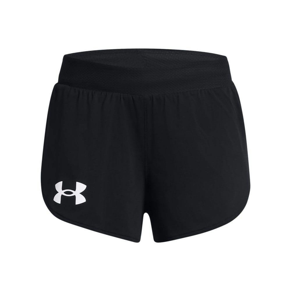 Under Armour Women's Black Pro Runner 24 Shorts - 10 Uk - 77% Polyester/23% Elastane