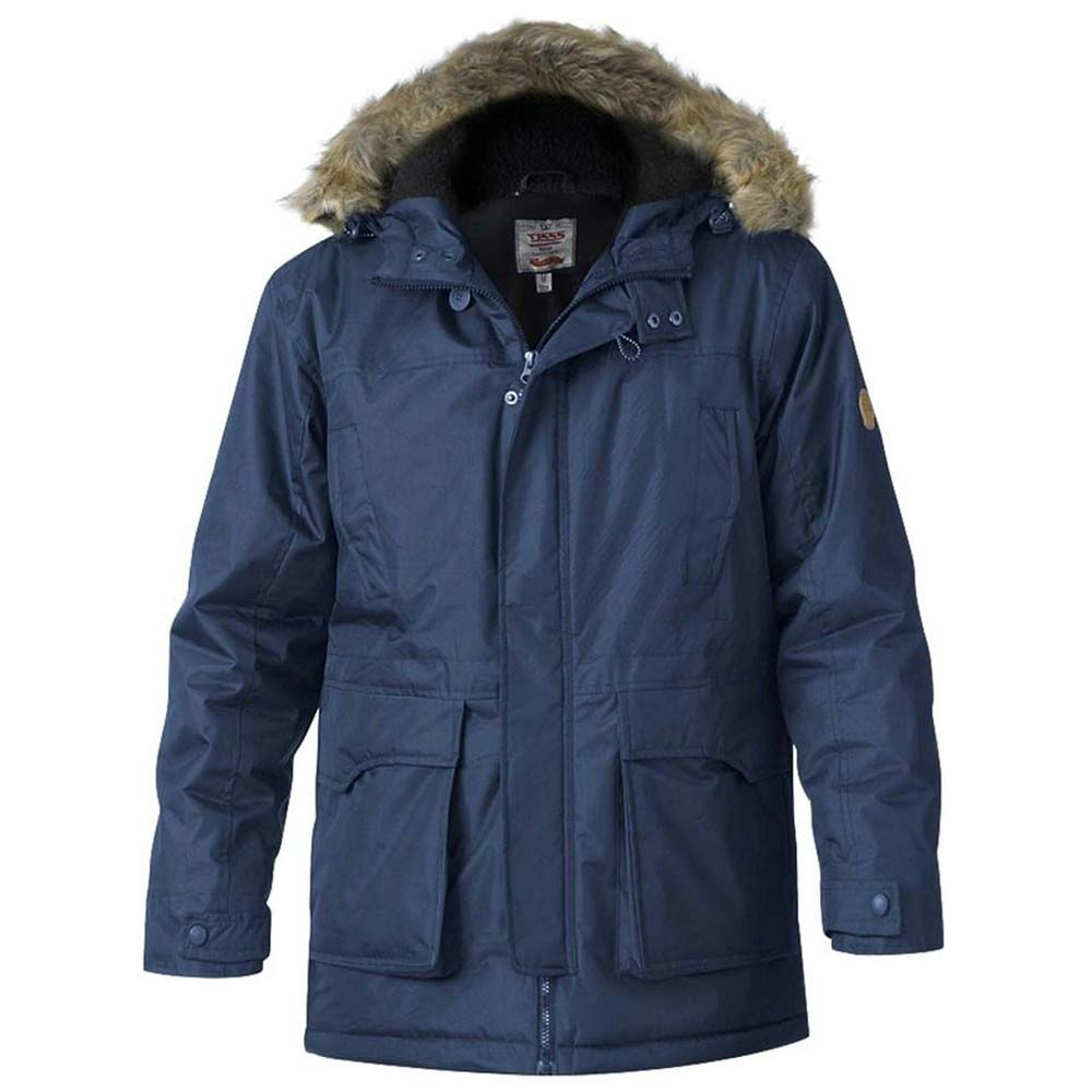 Duke Men's D555 Lovett Kingsize Parka - Navy - Navy - 3XL - 100% Polyester