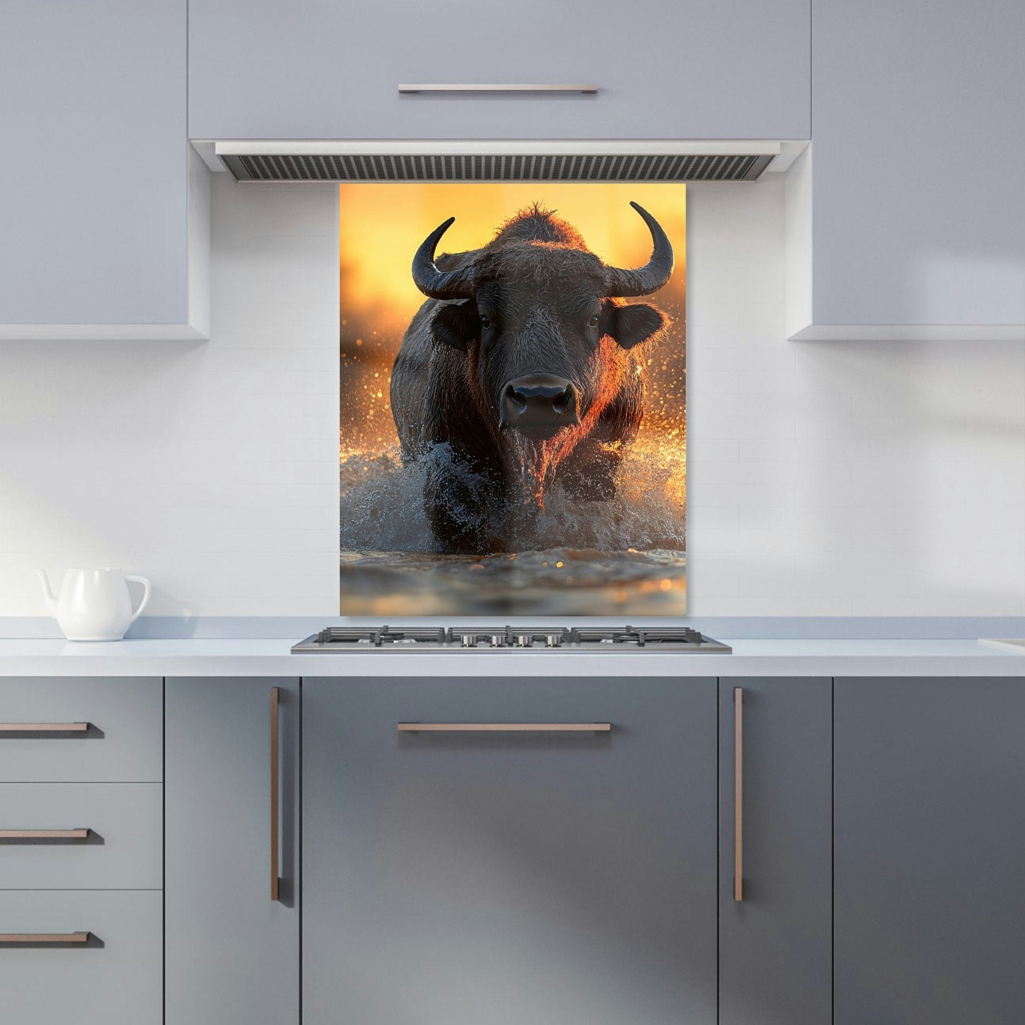 Warren Reed Buffalo Kitchen Splashback - W600mm X H750mm