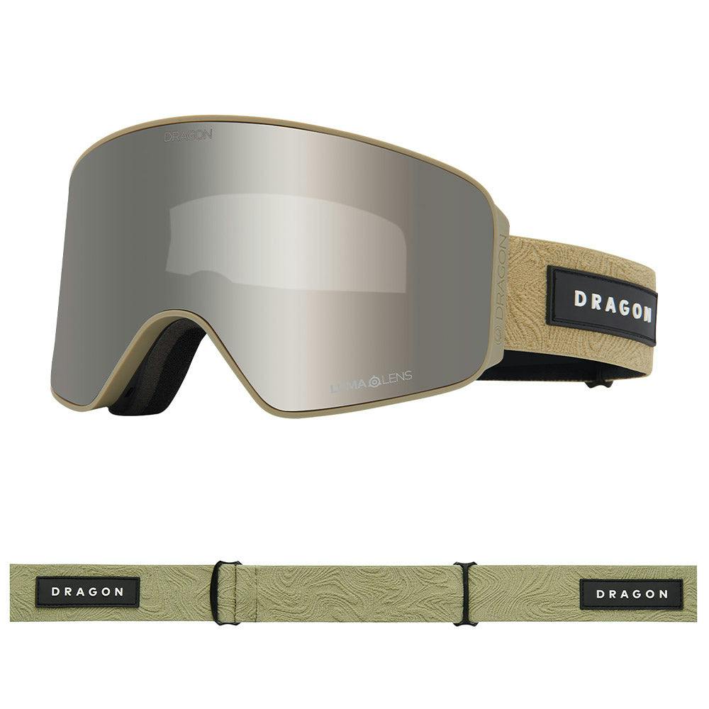 Dragon Silver/Amber Nfx Mag Otg - Earth With Lumalens Ionized & Lumalens Lens - Medium Fit