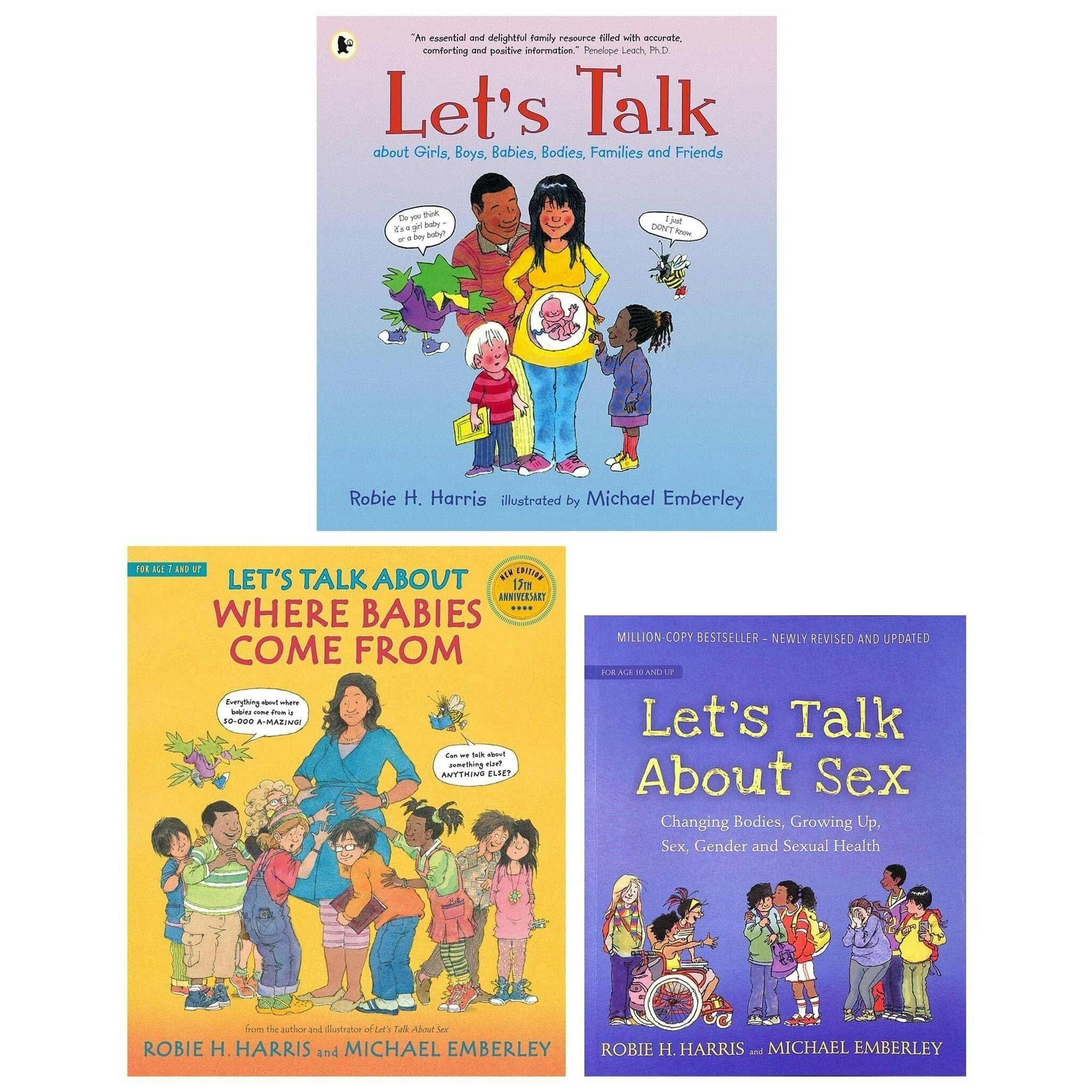 Walker Books Girls Lets Talk Series By Robie H. Harris And Michael Emberley 3 Book Set