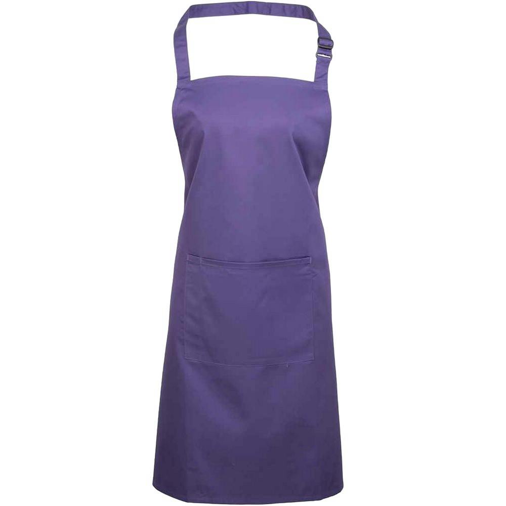 Premier (One Size, Purple) Unisex Adult Colours Pocket Full Apron - Image 3