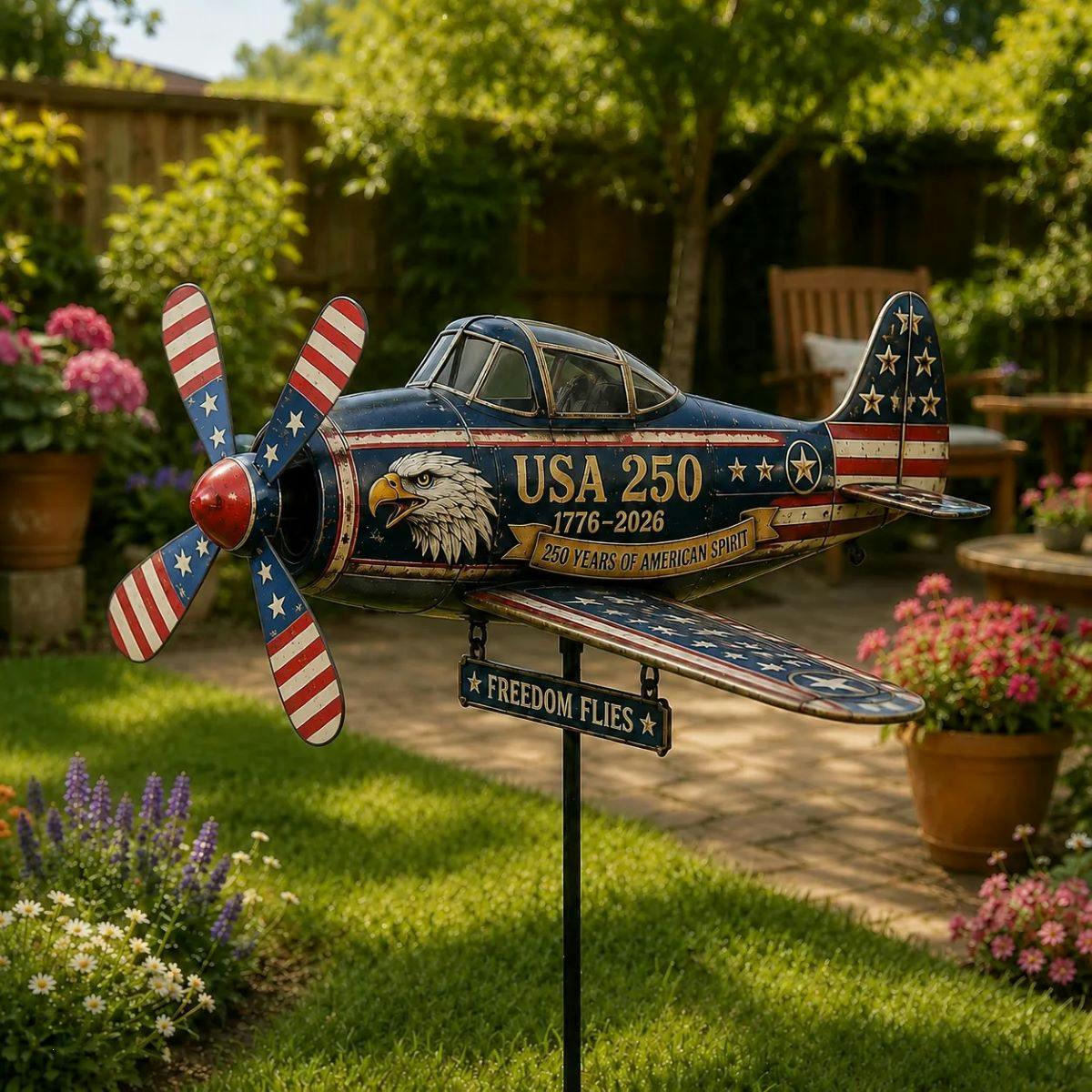 Rackhams Helicopter Wind Spinner - Eagle Aeroplane