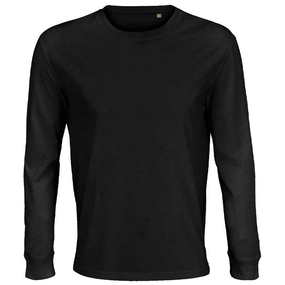 Sol's Men's Midnight Pioneer Cotton Long-Sleeved T-Shirt In | Size: Large - Image 2