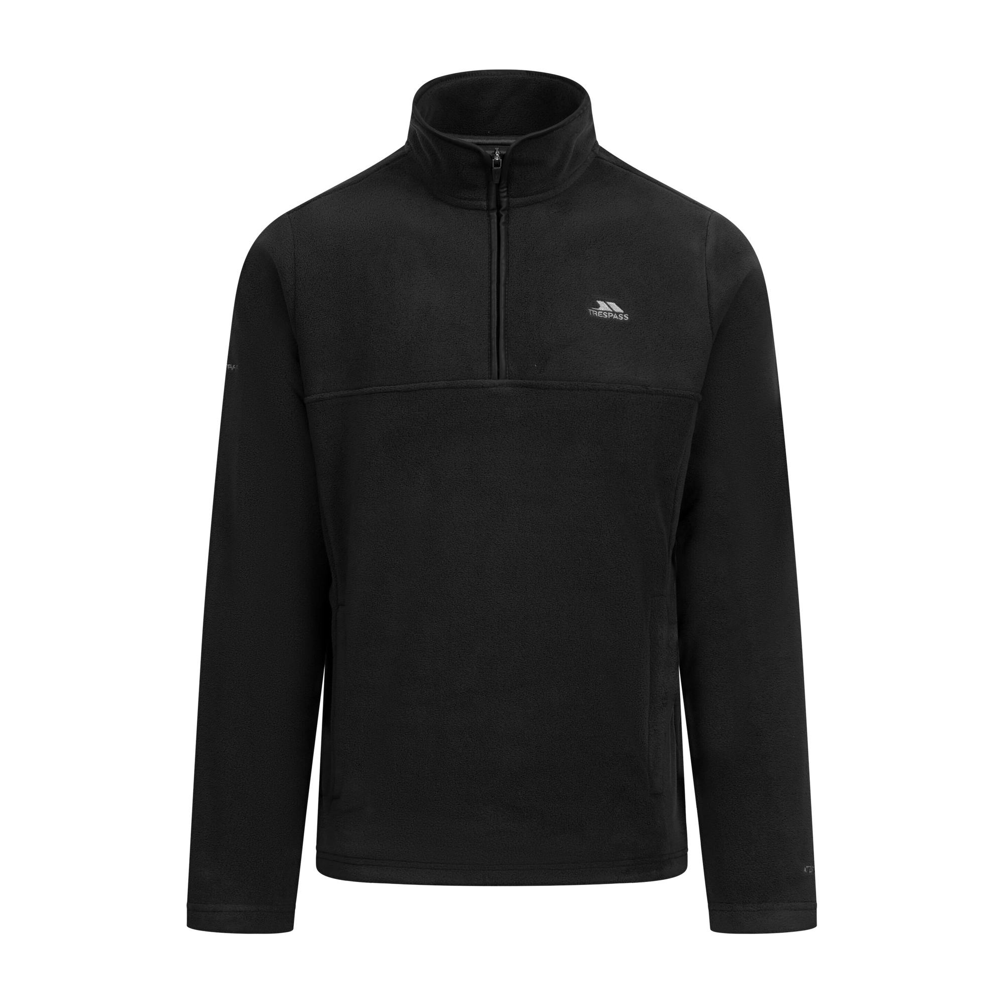 Trespass Men's Black Huntar Fleece Top - Xl - 100% Polyester