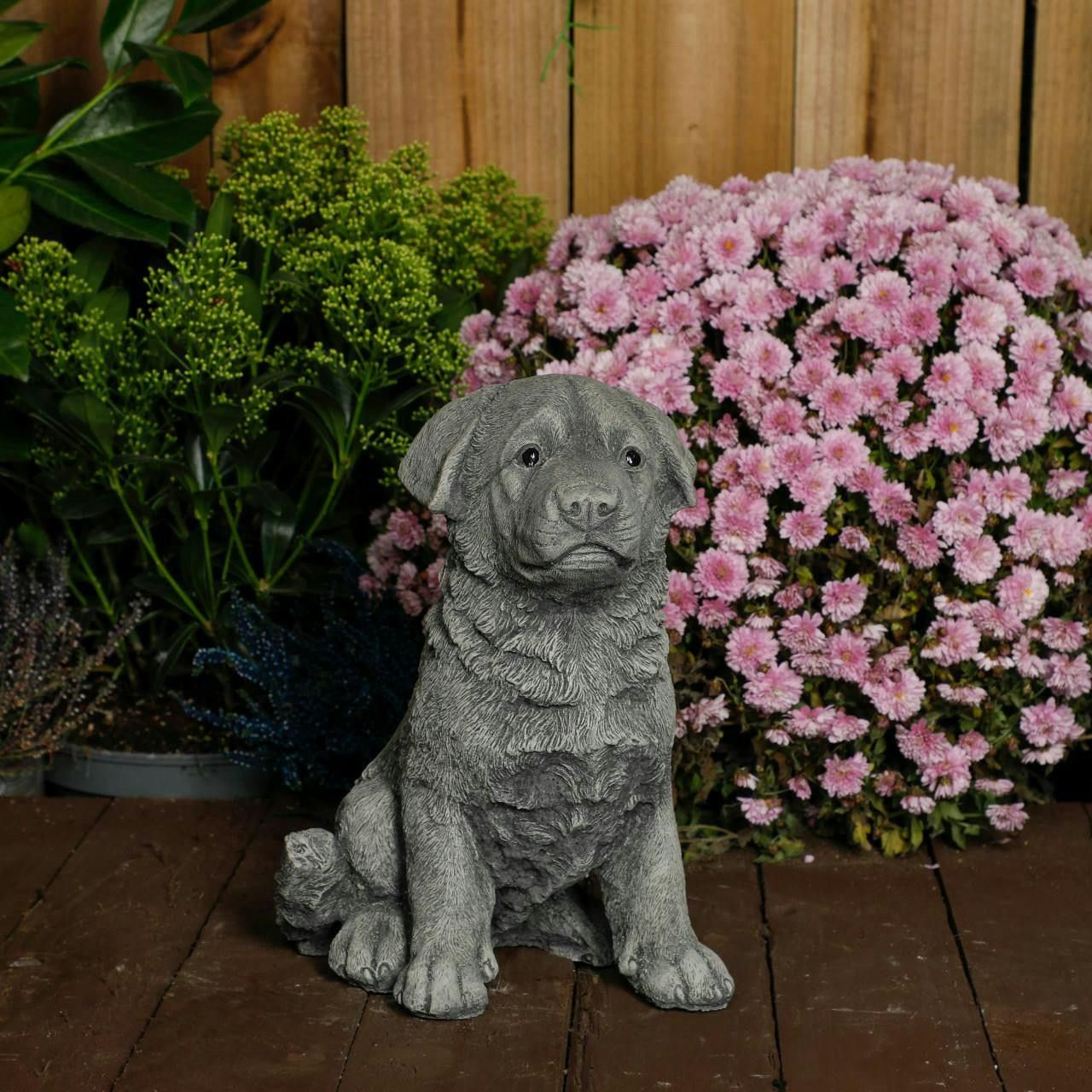 Osn Rottweiler Puppy Stone Cast Ornament