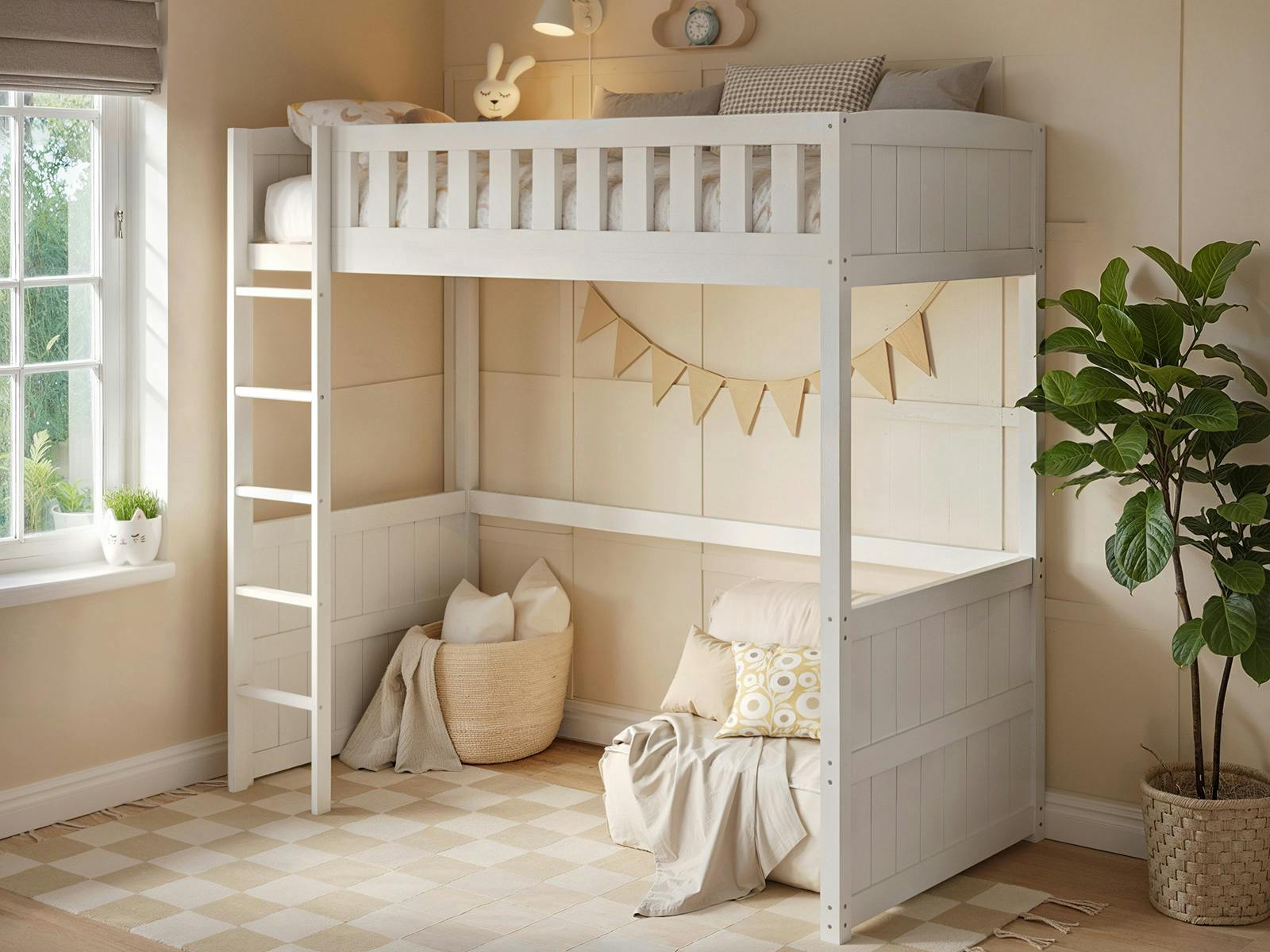 Flair Furniture Bea High Sleeper - White - Extra Small - Image 3