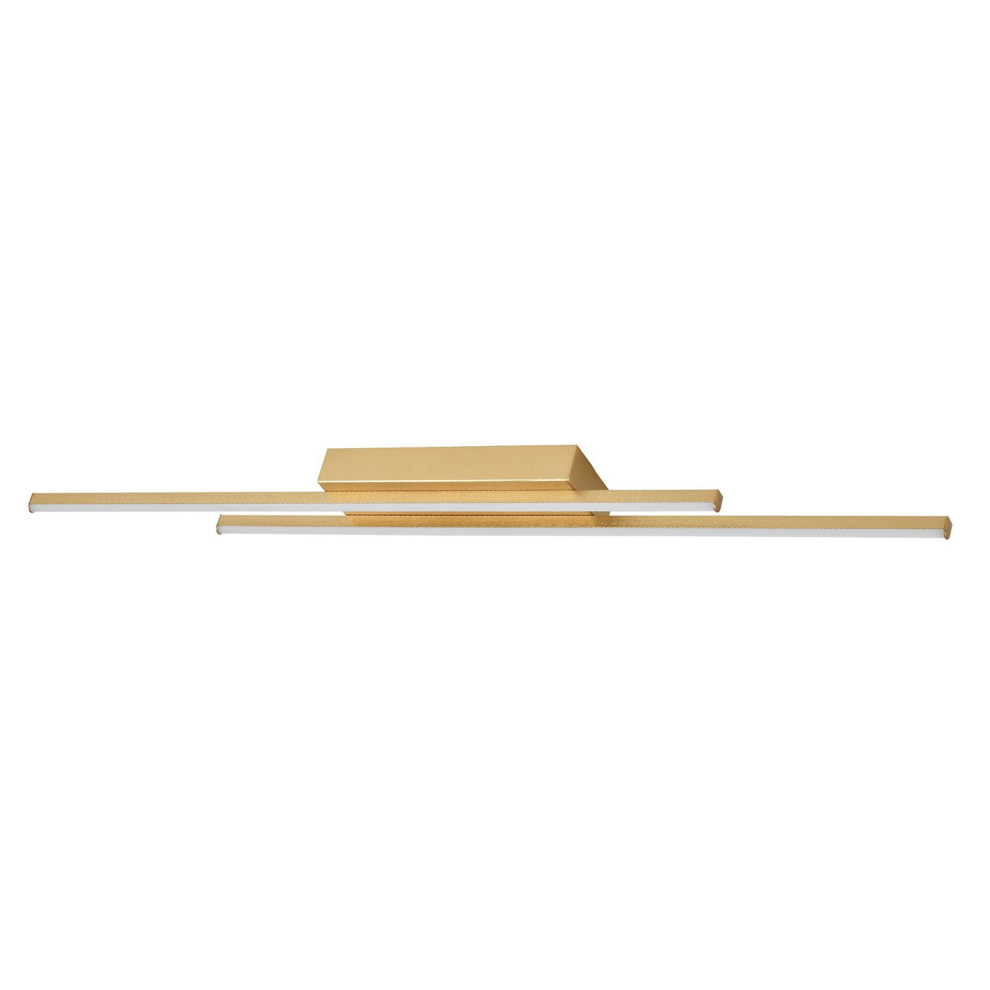 Rackhams Gold/Light Designer Brushed Metal Kitchen Led 89Cm Ceiling Fitting