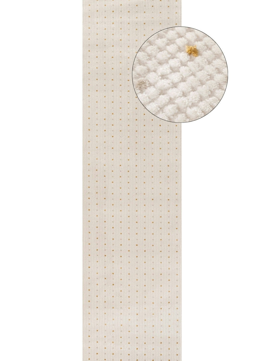 THE RUGS Carmel Modern Area Rugs & Runners Dotted Design Soft Pile in Gold | Size: 80cm x 300cm - Image 2