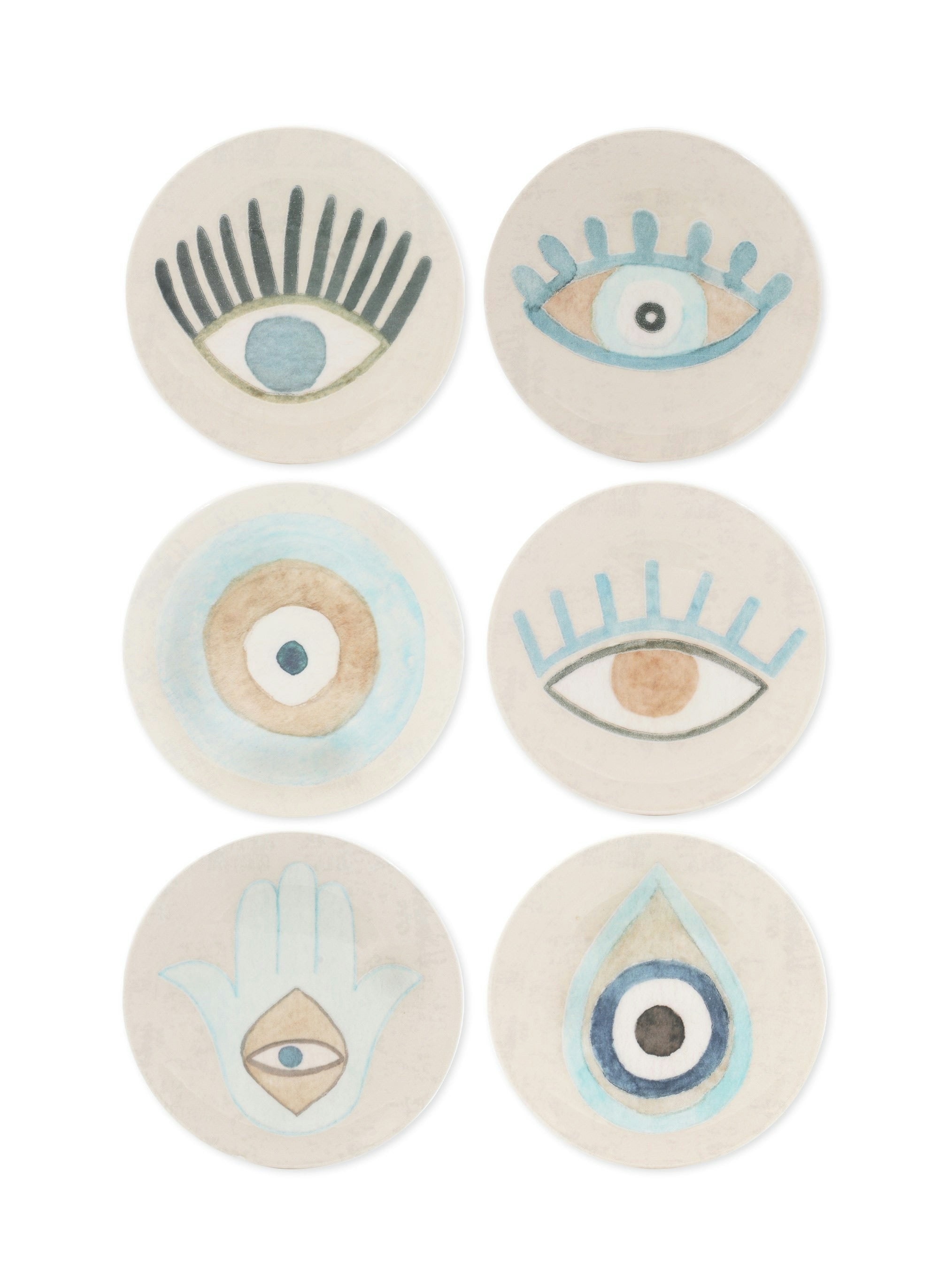 Rozi Amulet Collection Side Plates, Set Of Size 6