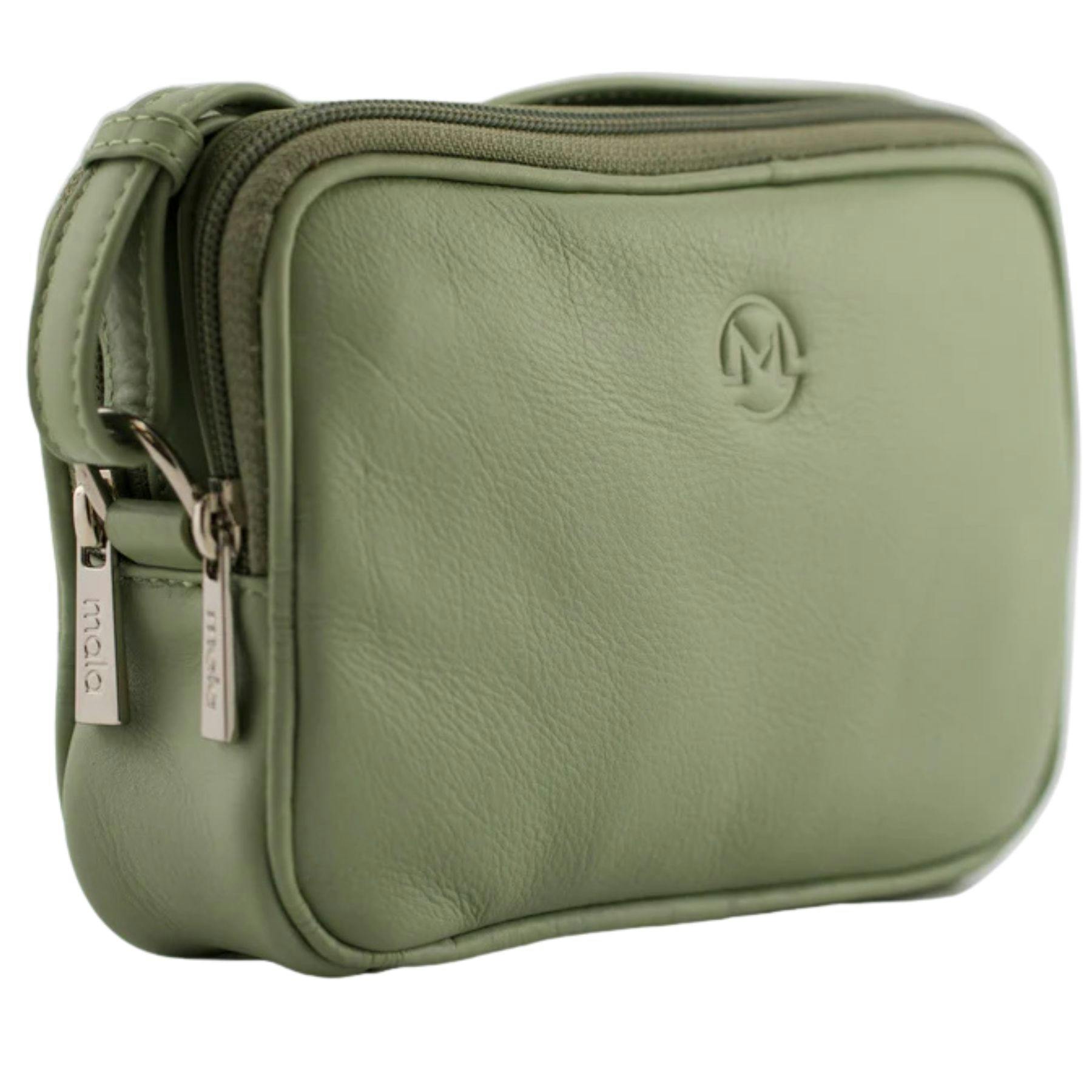 Mala Leather Green Anishka Heart Camera Bag - Leather