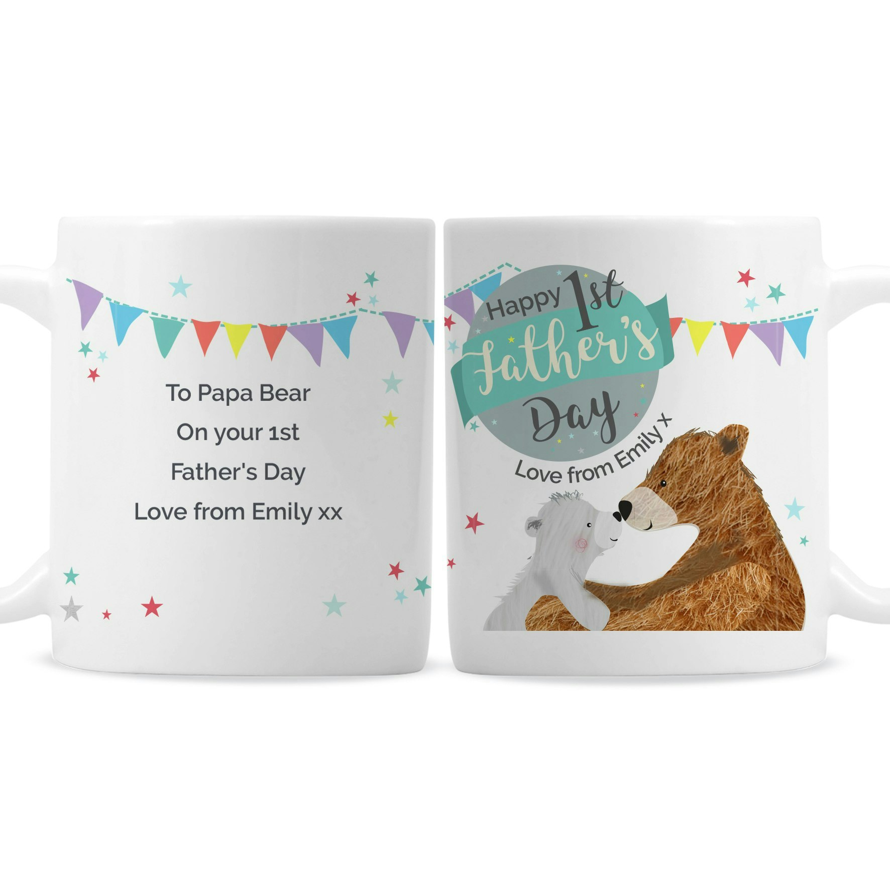 Rackhams Personalised 1St Father's Day Daddy Bear Mug