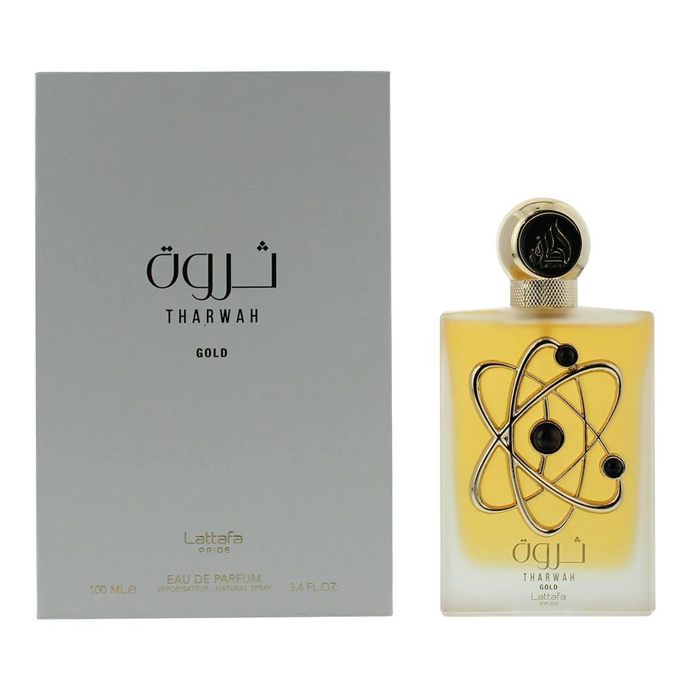 Lattafa Pride Tharwah Gold 100ml Eau de Parfum Perfume in White - Image 8