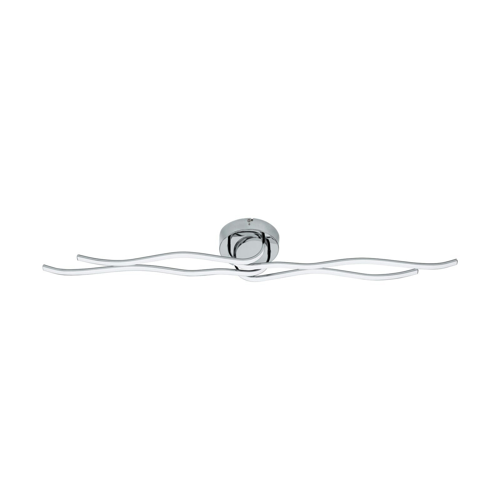 Rackhams Light/White Wall Flush Ceiling Colour Chrome Shade Plastic Bulb Led 40W Incl.