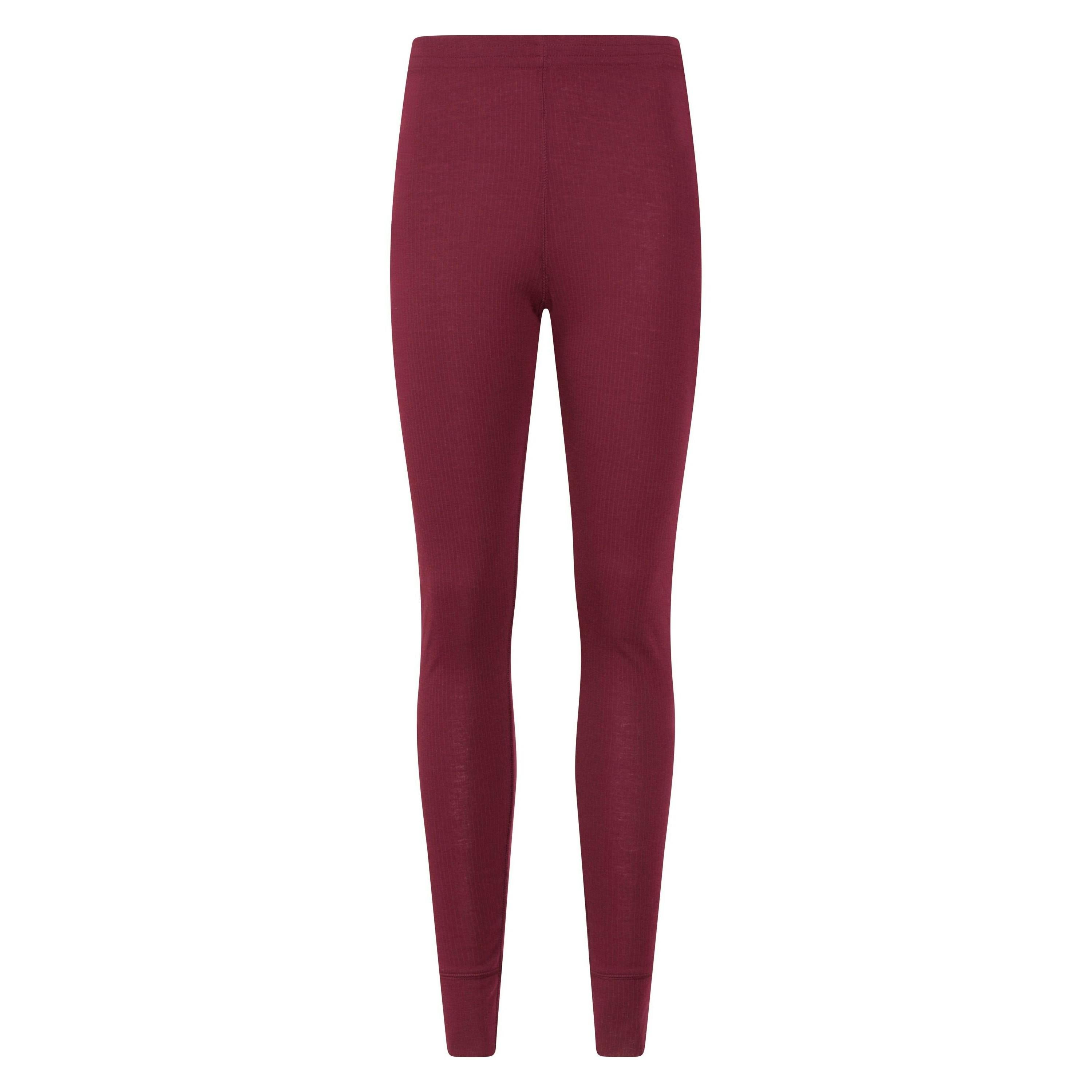 Mountain Warehouse Women's Talus Base Layer Bottoms - Berry - 16 Uk - Berry - 100% Polyester