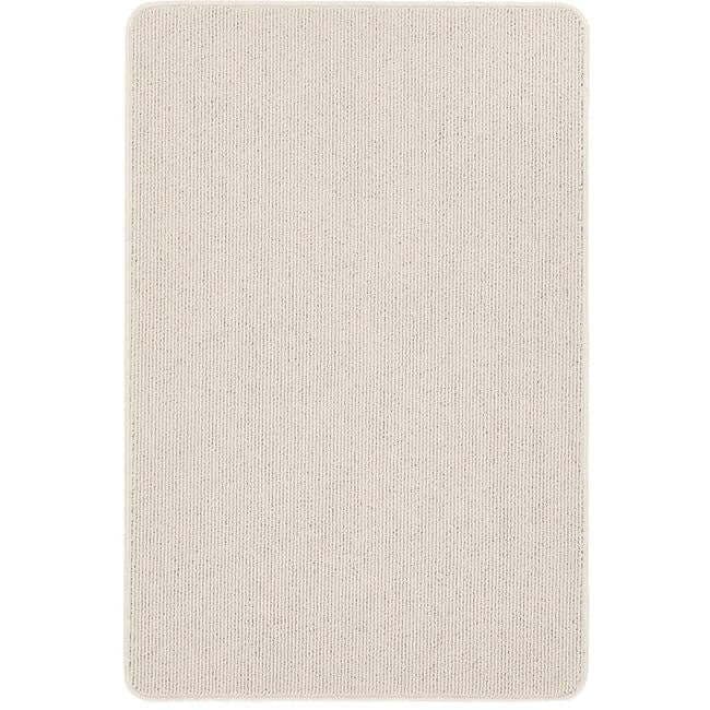 The Rugs Cream Washable Plain Mat And Runner - 67X100 Cm