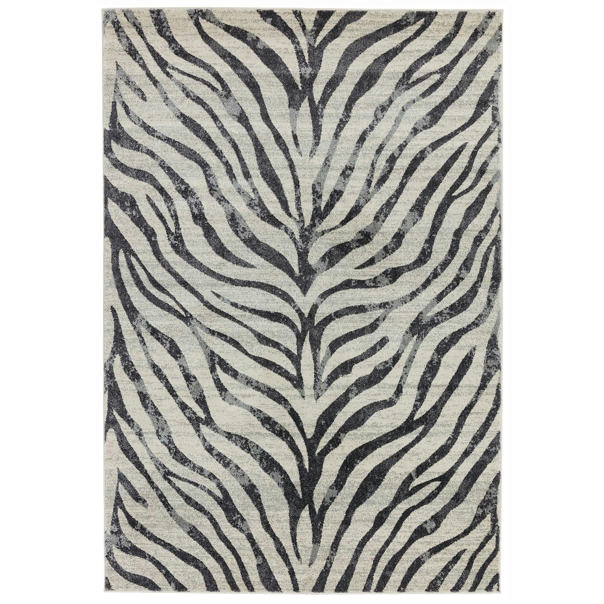 Asiatic Grey Nova Nv27 Zebra Rug - 120X170cm