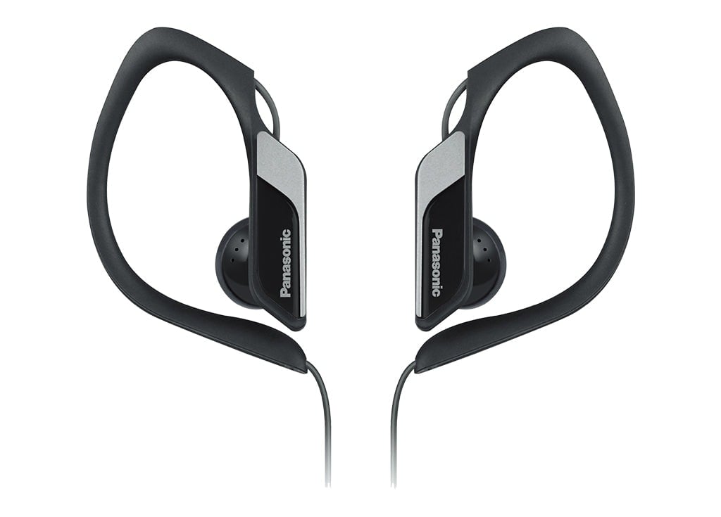 Panasonic Black Rp-Hs34e Water/Sweat Resistant Adjustable In-Ear Sports Headphones