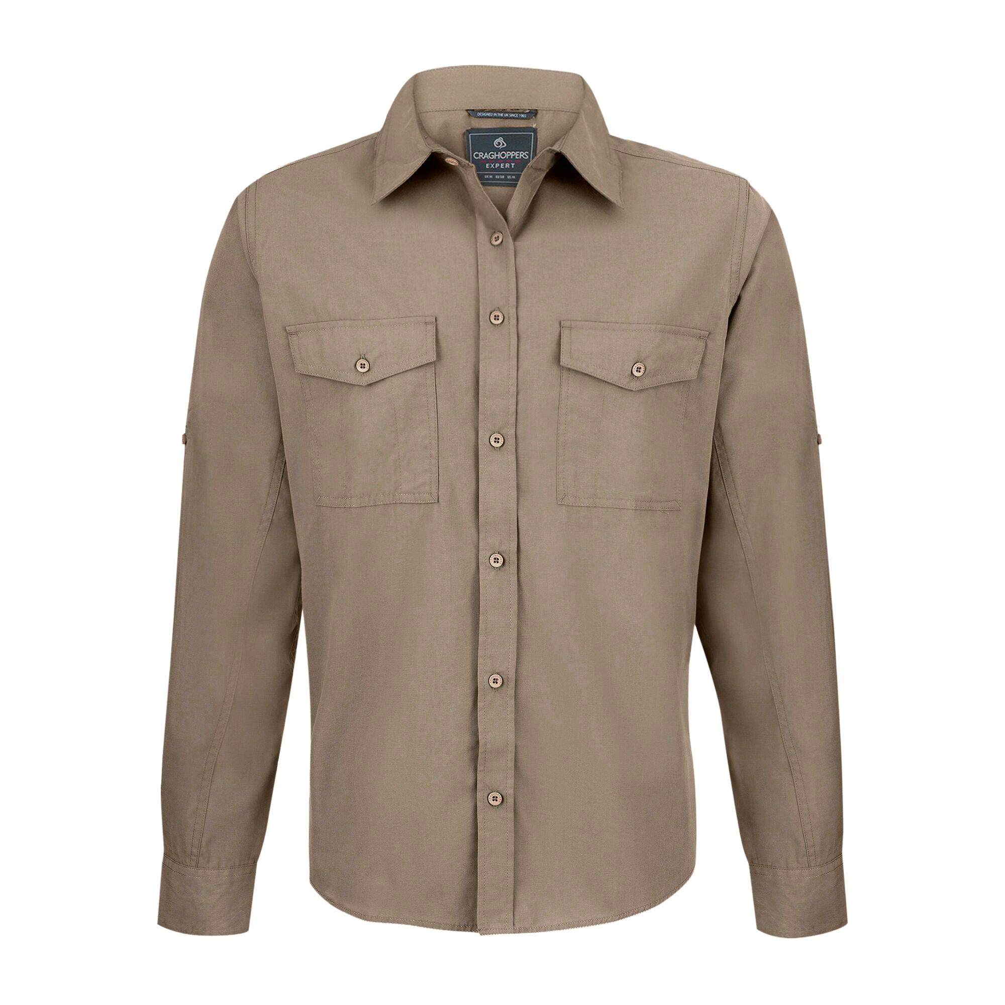 Craghoppers (M, Pebble) Mens Expert Kiwi Shirt - Image 2