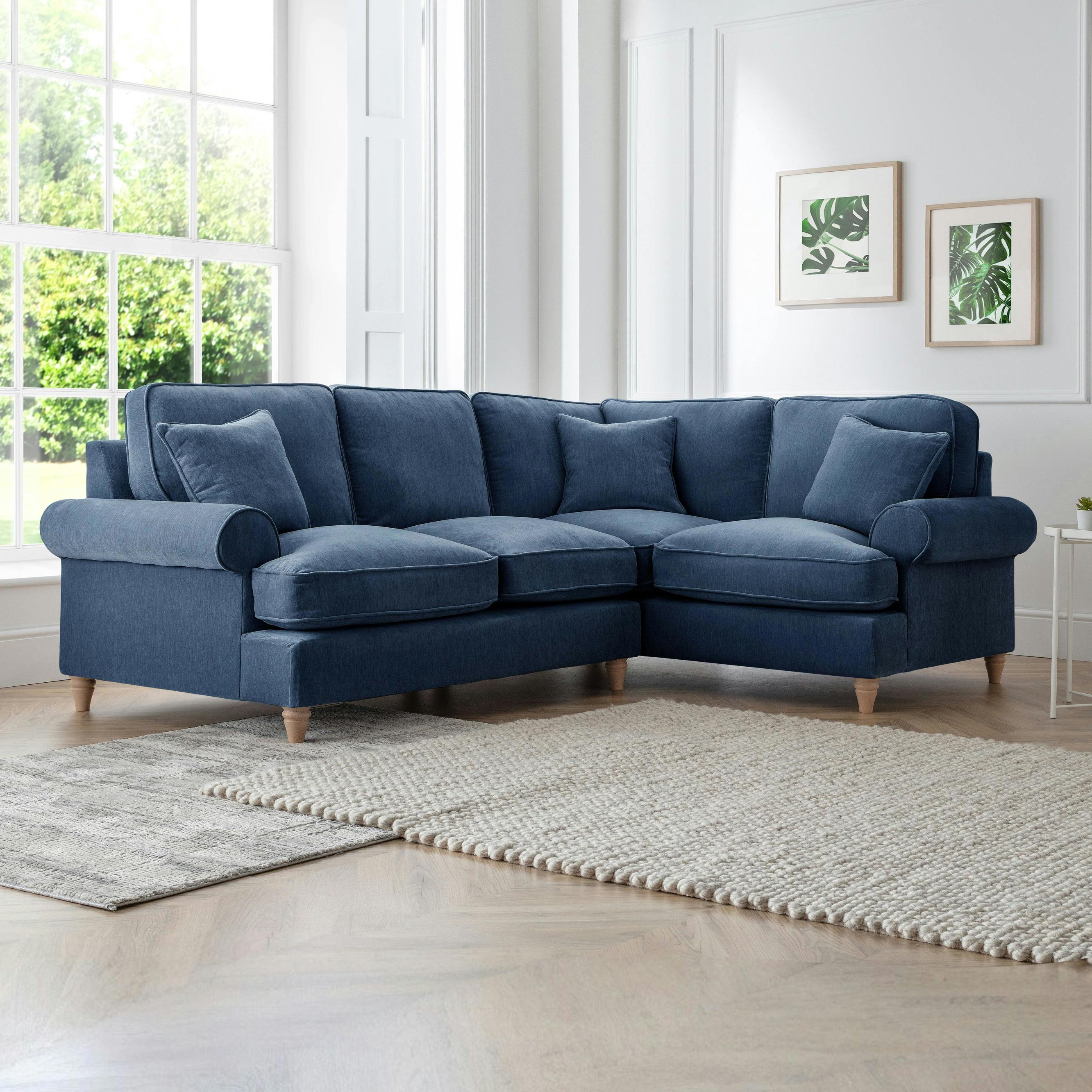 Rackhams The Bromfield Right Hand Corner Sofa - Navy