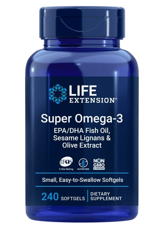 Life Extension Super Omega-3, Epa/Dha With Sesame Lignans & Olive Fruit Extract, 240 Softgels - Image 6