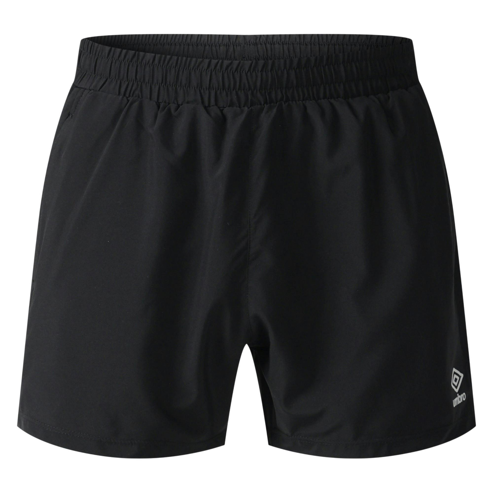 Umbro Men's Black Woven Training Shorts - Xxl - 100% Polyester