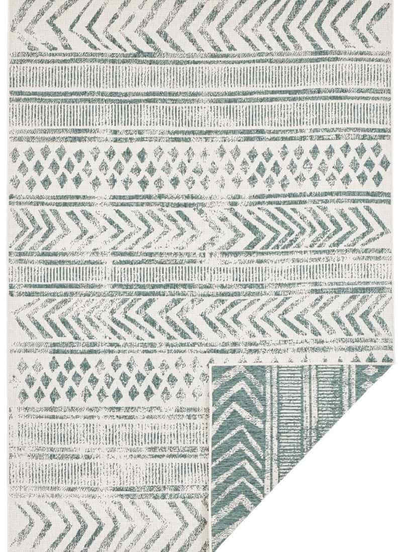 The Rugs Green Indoor-Outdoor Reversible Geometric Rug - 200X290 Cm