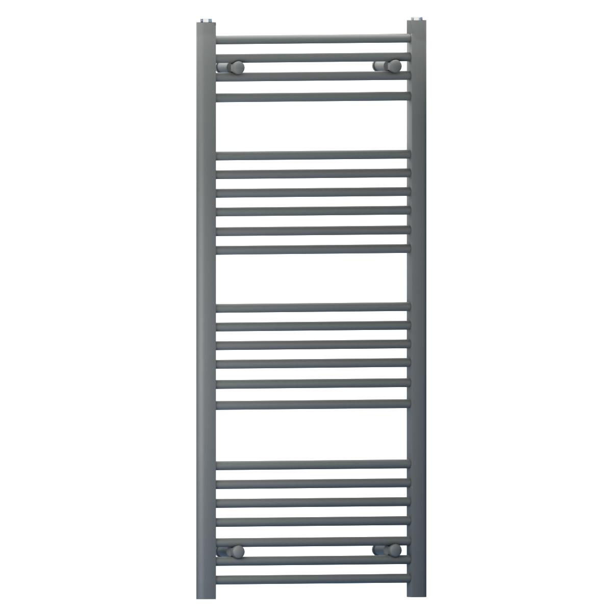 Myhomeware Anthracite/Grey 550Mm X 1200Mm Heated Bathroom Towel Rail Radiator For Central Heating Elegant Designer In Uk