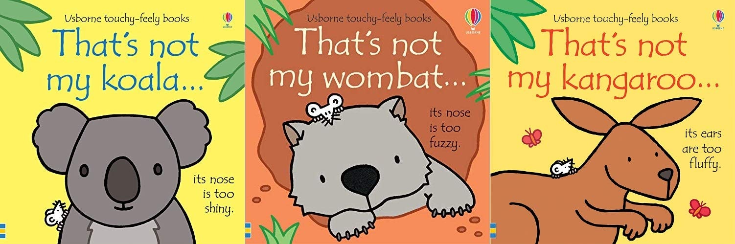 Various Publishers Usborne That's Not My Australian Animals 3 Book Collection Set Koala, Wombat, Kangaroo