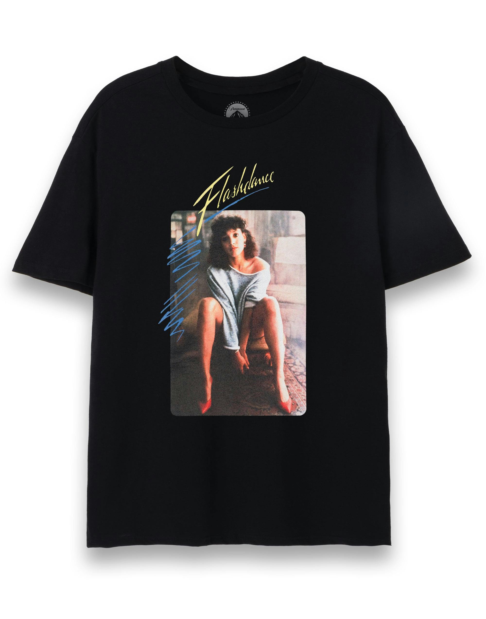 Vanilla Underground Women's Black Flashdance Alex Short Sleeved T-Shirt - Large