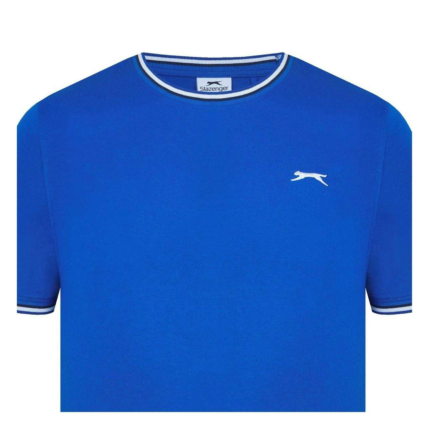 Slazenger Men's Blue Cotton T-Shirt - Royal - 3XL - Royal - 100% Cotton