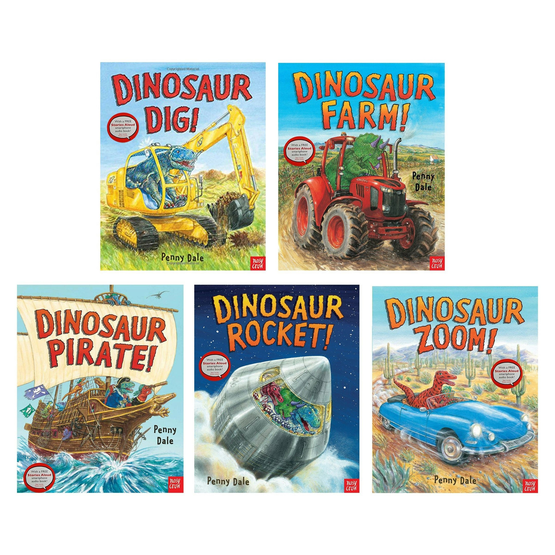 Nosy Crow Books Ltd Boys Books Ltd Penny Dale's Dinosaurs Book Set Dinosaur Dig, Dinosaur Zoom & More Size 5