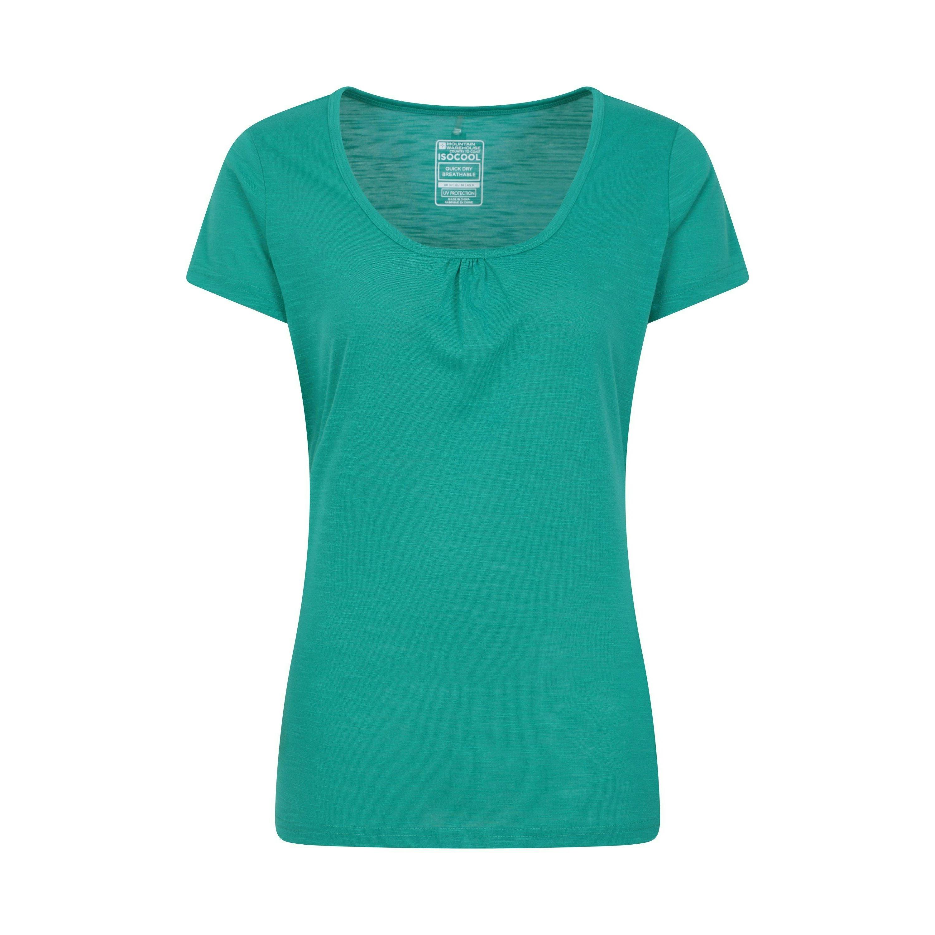 Mountain Warehouse Women's / Agra Quick Dry T-Shirt - Teal - Teal - 8 Uk - 100% Polyester