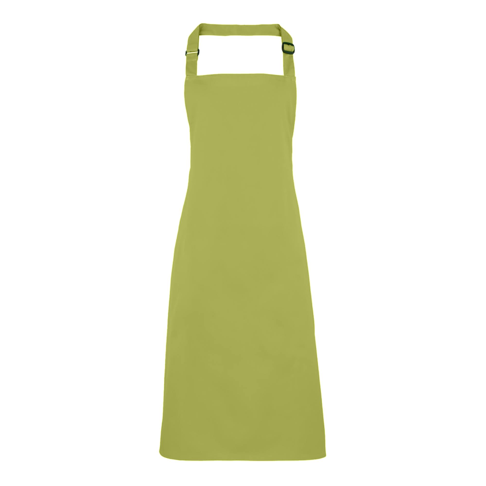 Premier (One Size, Lime) Colours Bib Apron / Workwear (Pack Of 2) - Image 2