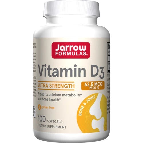 Jarrow Formulas Vitamin D3, 2500 Iu - 100 Softgels