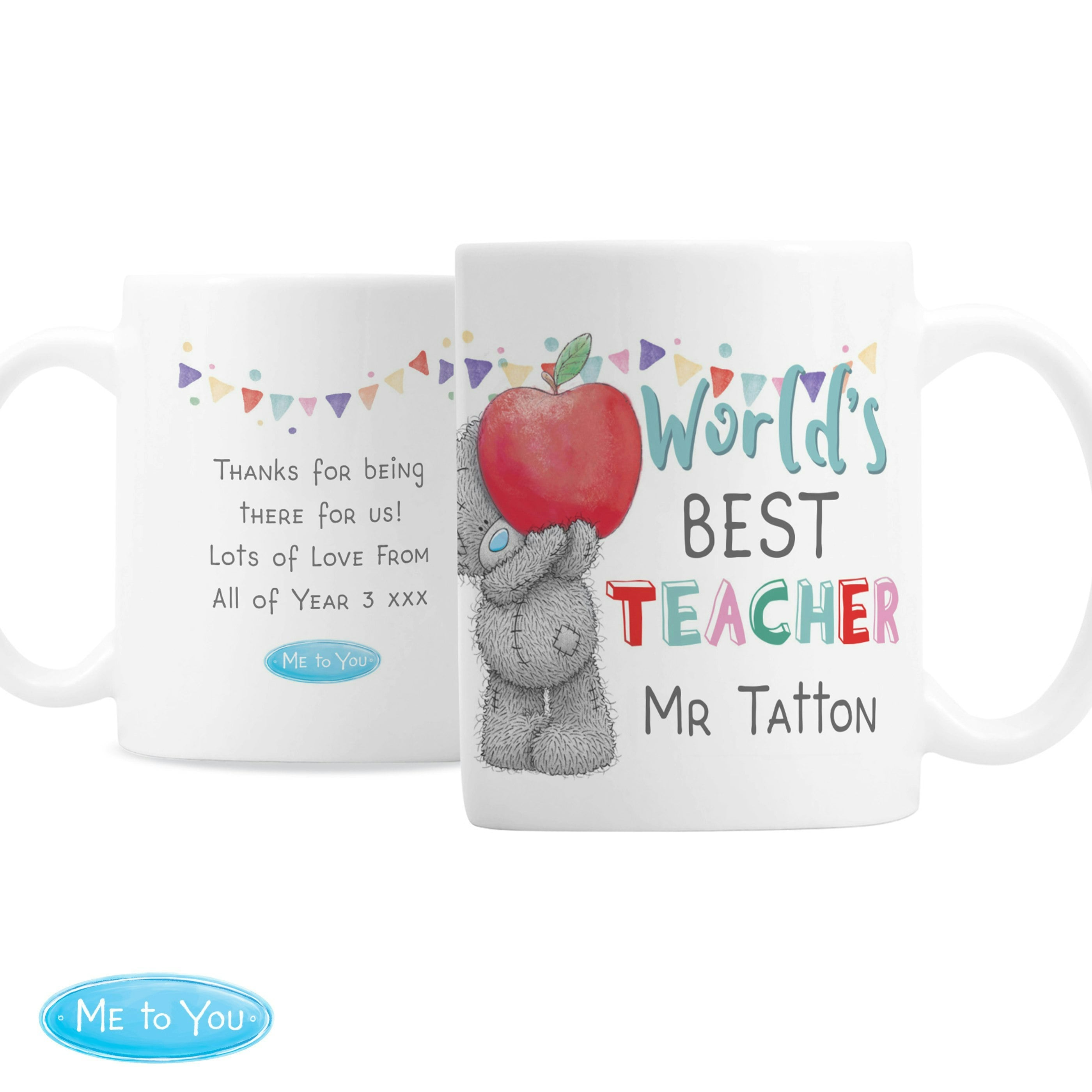 Personalised Memento Company Personalised Me To You World's Best Teacher Mug